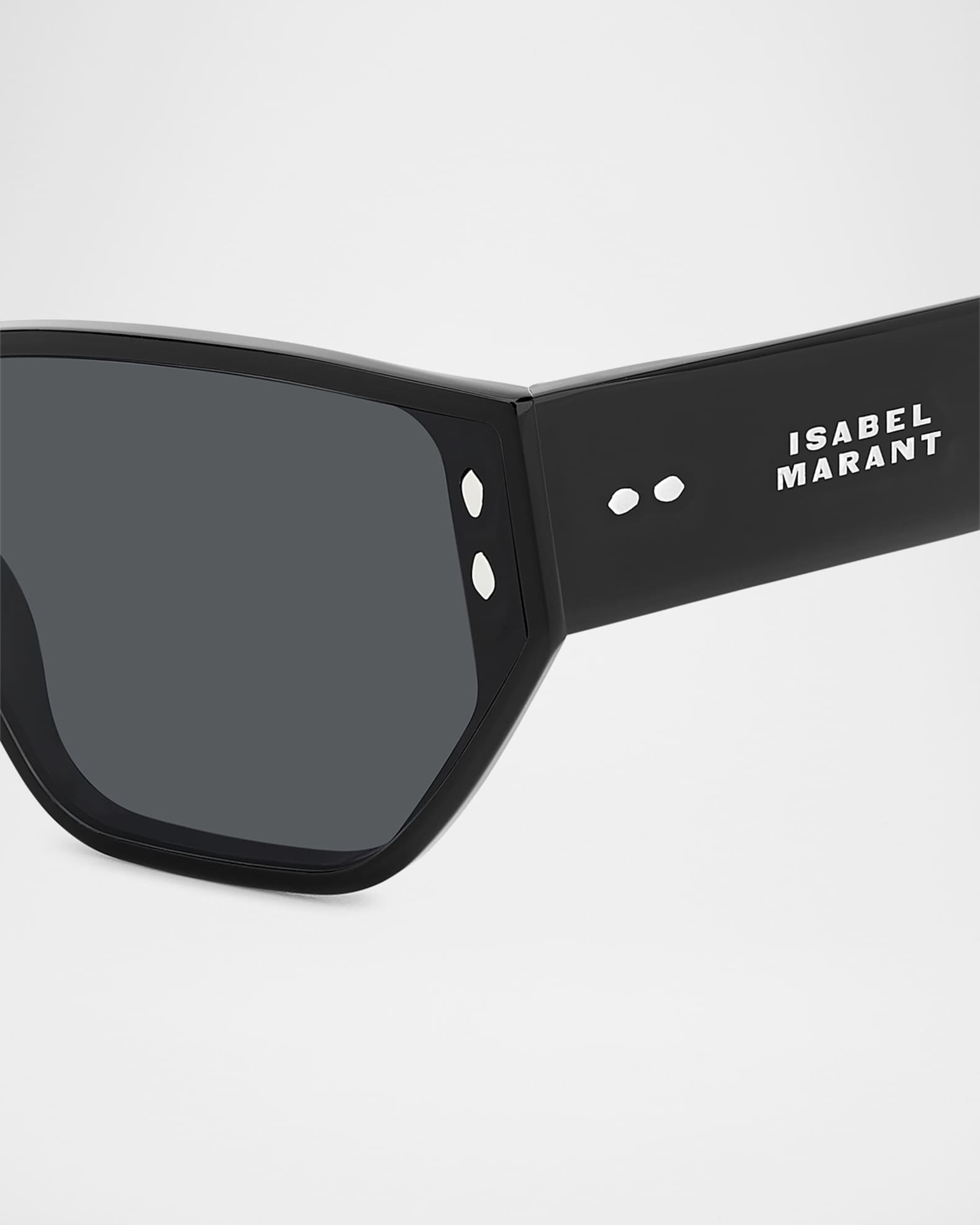 Isabel Marant Rectangle Acetate Sunglasses | Neiman Marcus