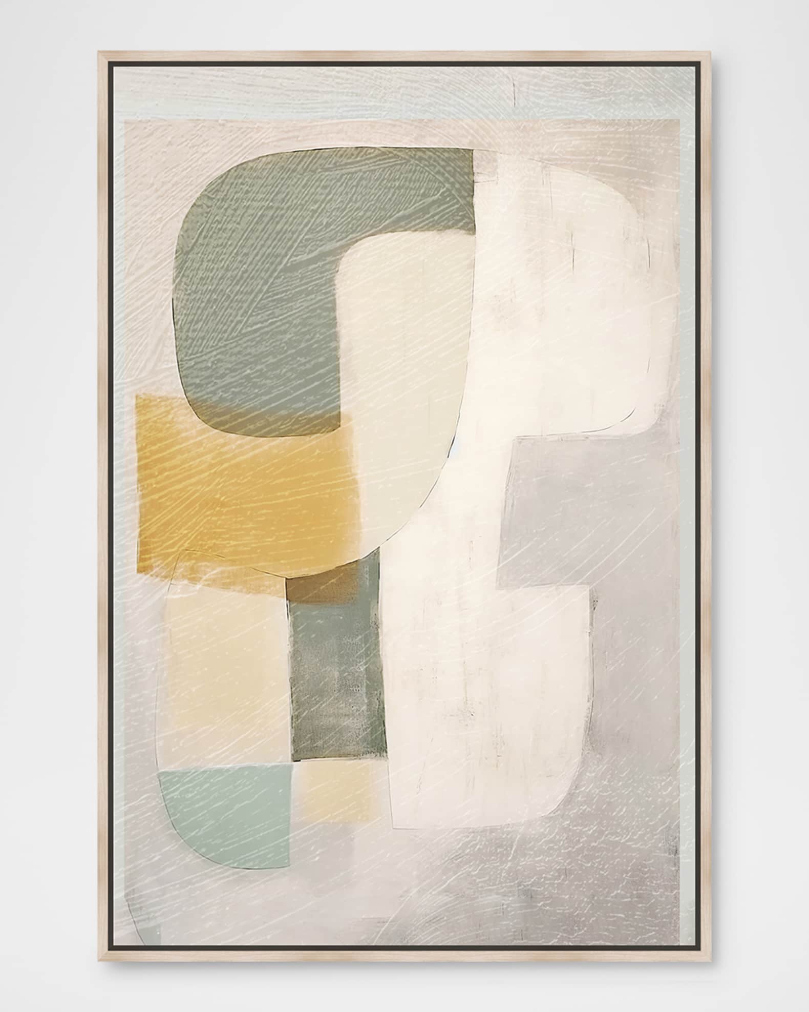 The Oliver Gal Artist Co. "Pale Colors HandEmbellished Framed