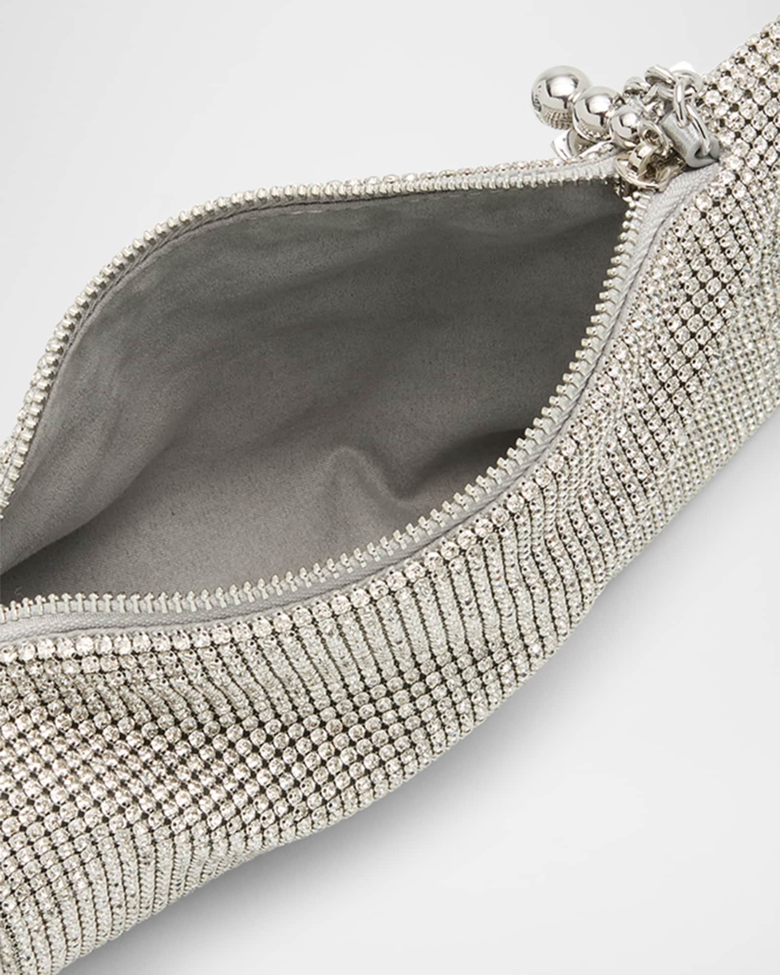 Cult Gaia Viera Mesh Embellished Wristlet | Neiman Marcus
