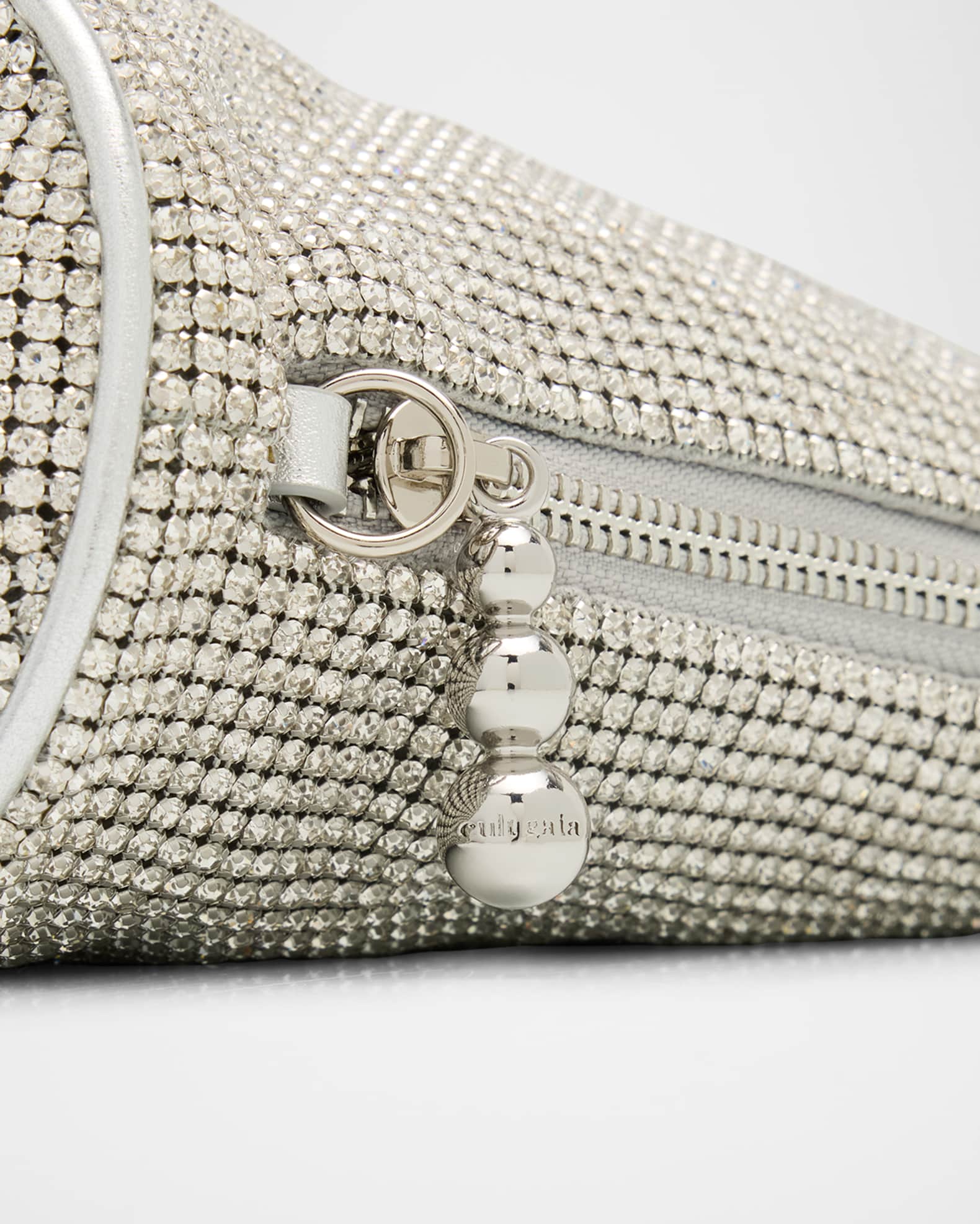 Cult Gaia Viera Mesh Embellished Wristlet | Neiman Marcus