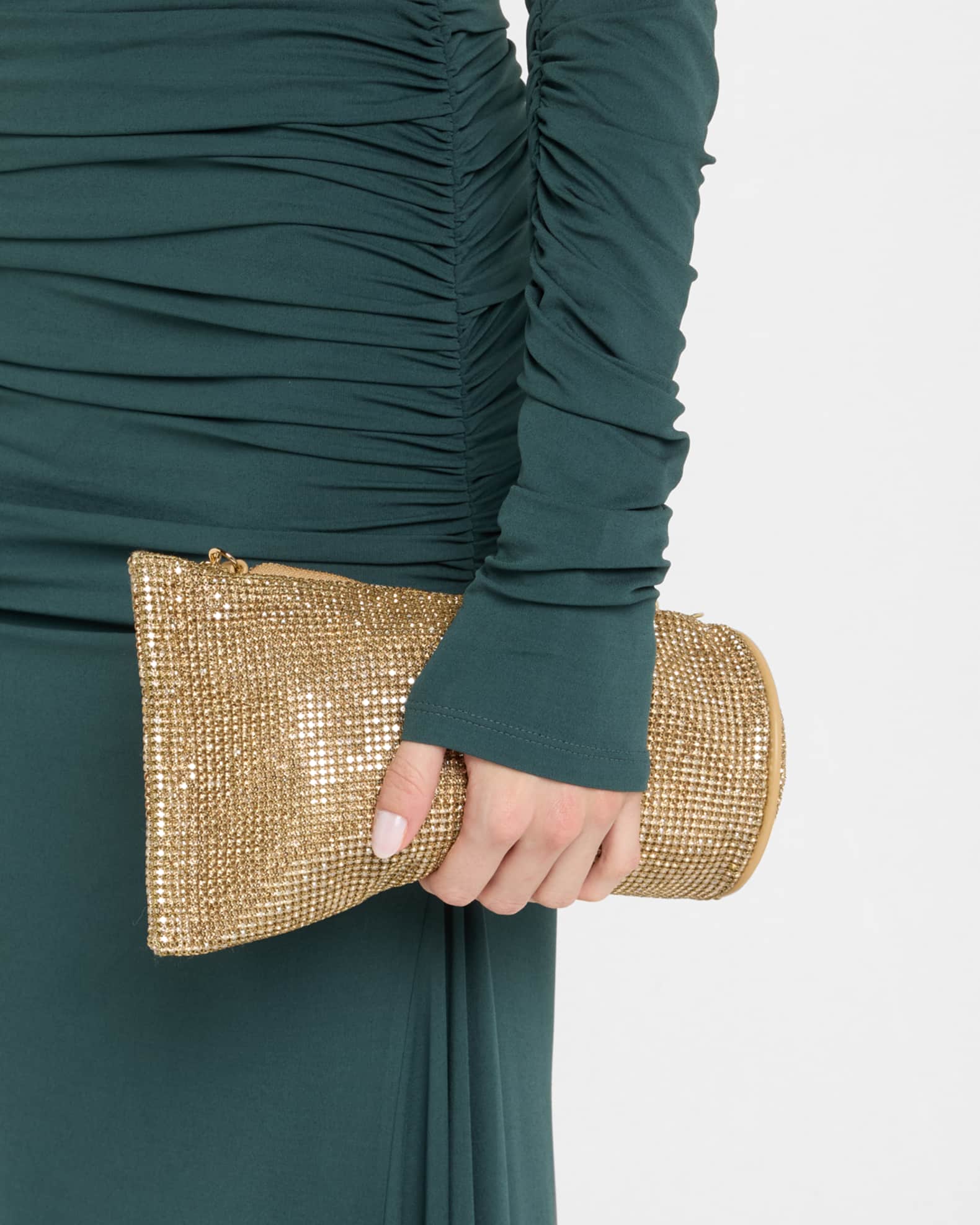 Viera Mesh Embellished Wristlet 1