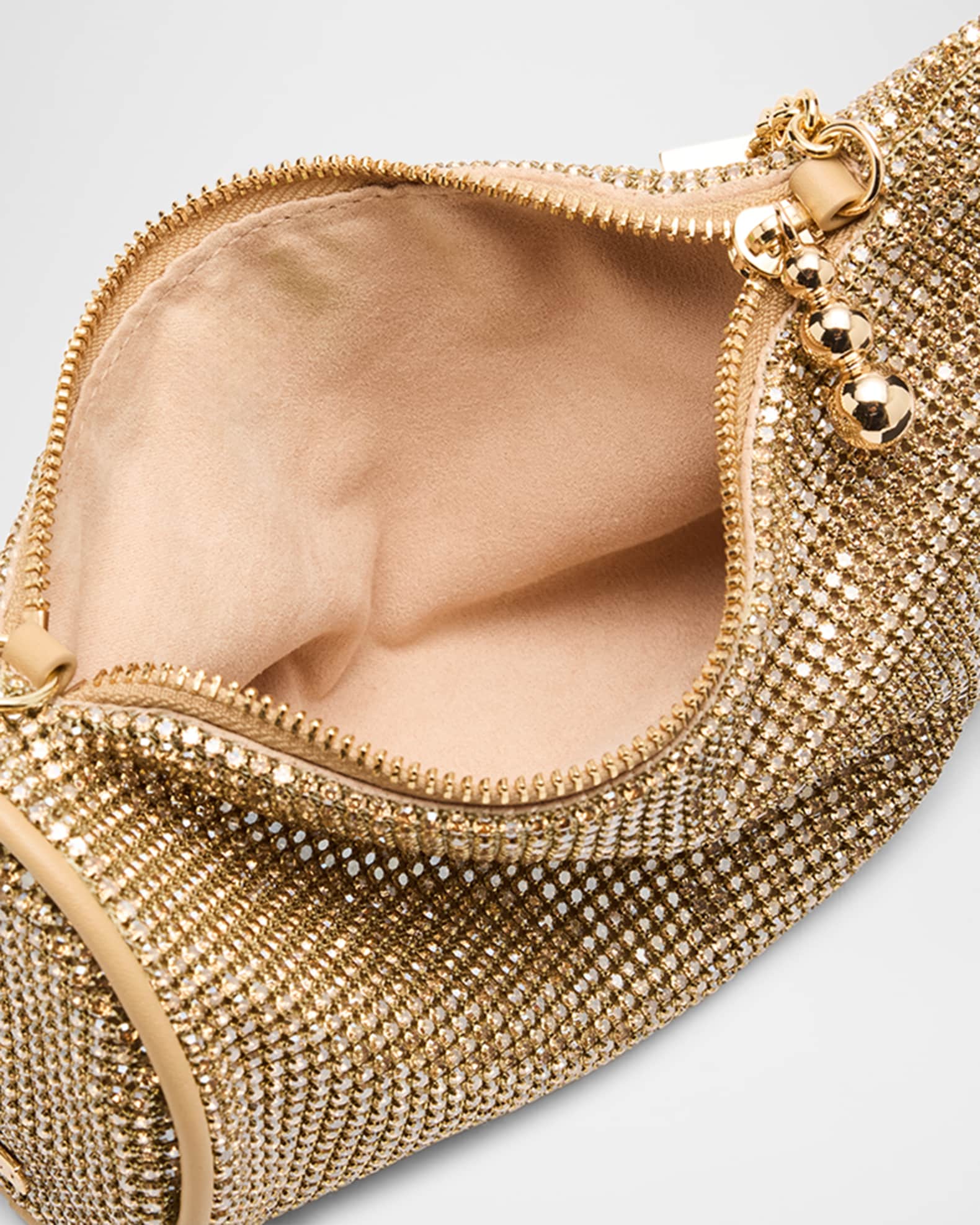 Cult Gaia Viera Mesh Embellished Wristlet | Neiman Marcus