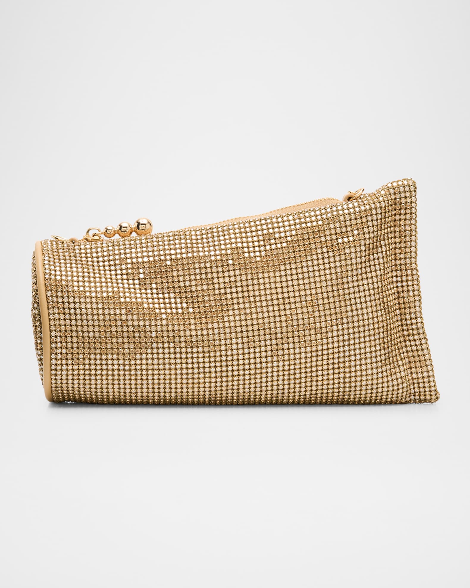 Viera Mesh Embellished Wristlet 0