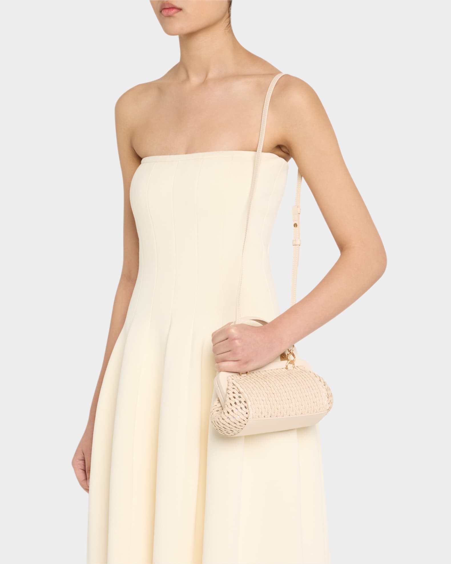Zuma Frame Woven Crossbody Bag 1