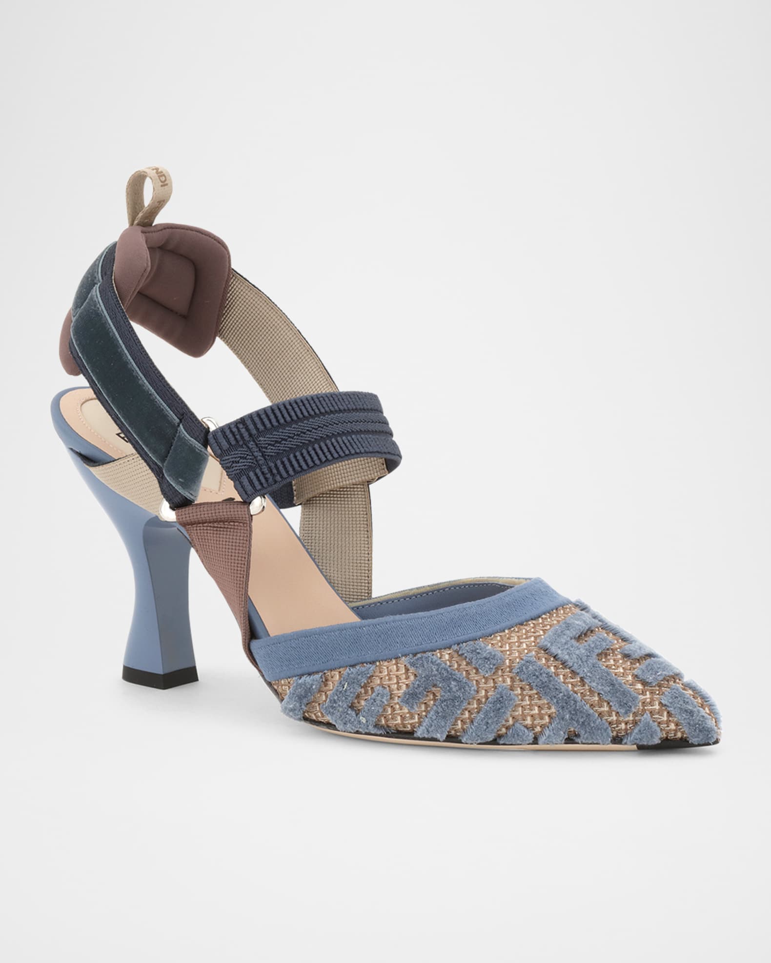 Colibri Tufted FF Sporty Slingback Pumps