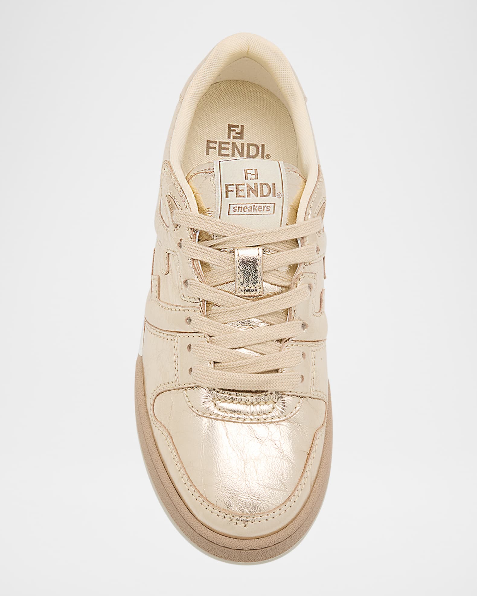 Match Metallic Low-Top Sneakers
