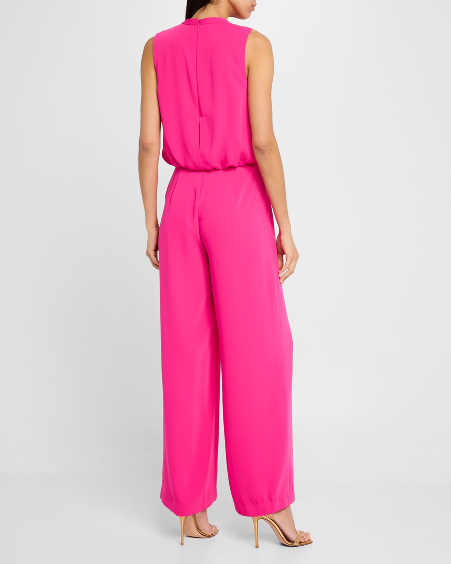 Trina Turk Bleecker Sleeveless Cowl Neck Jumpsuit Neiman Marcus