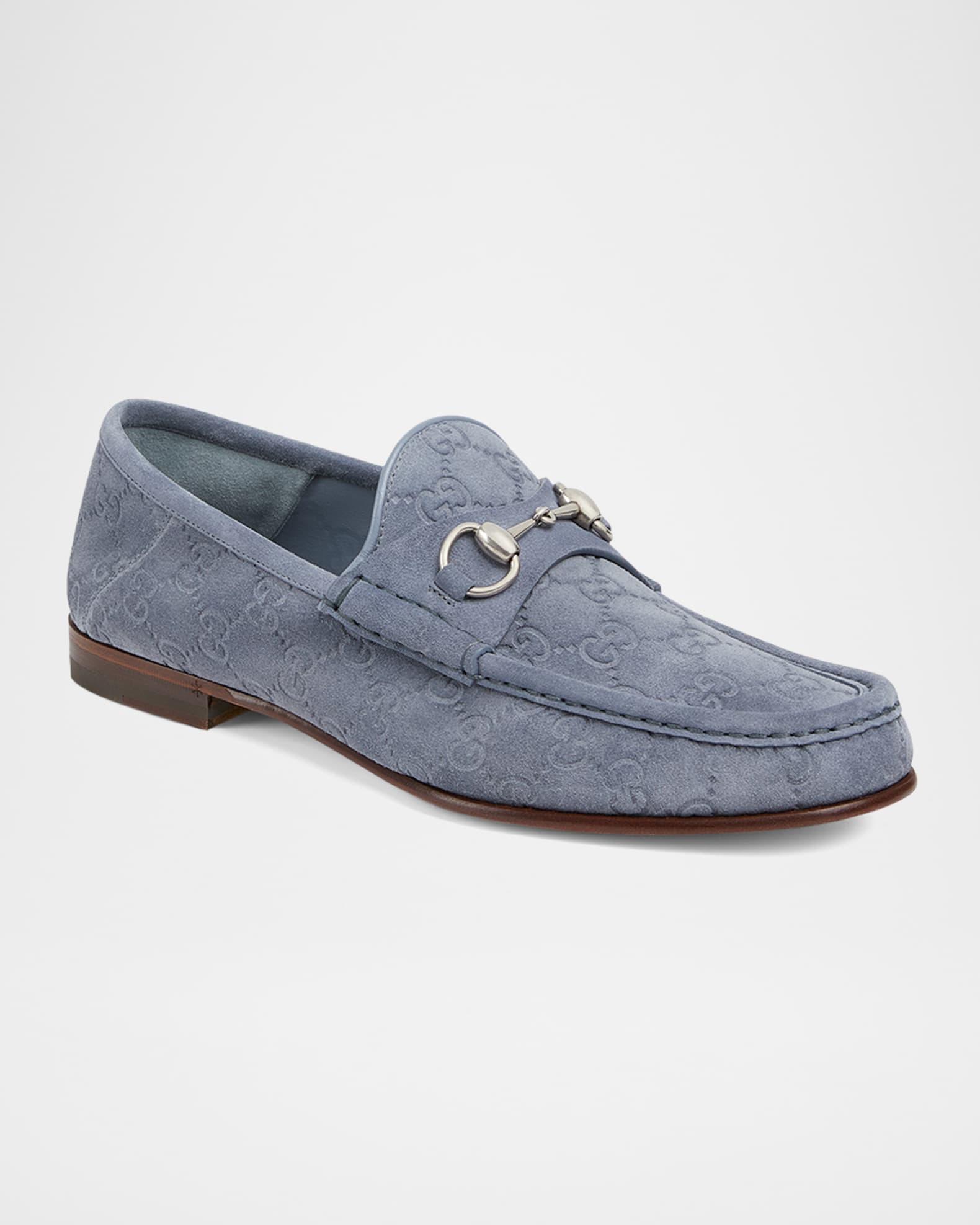 Men's Horsebit 1953 Embossed Suede Bit Loafers 1