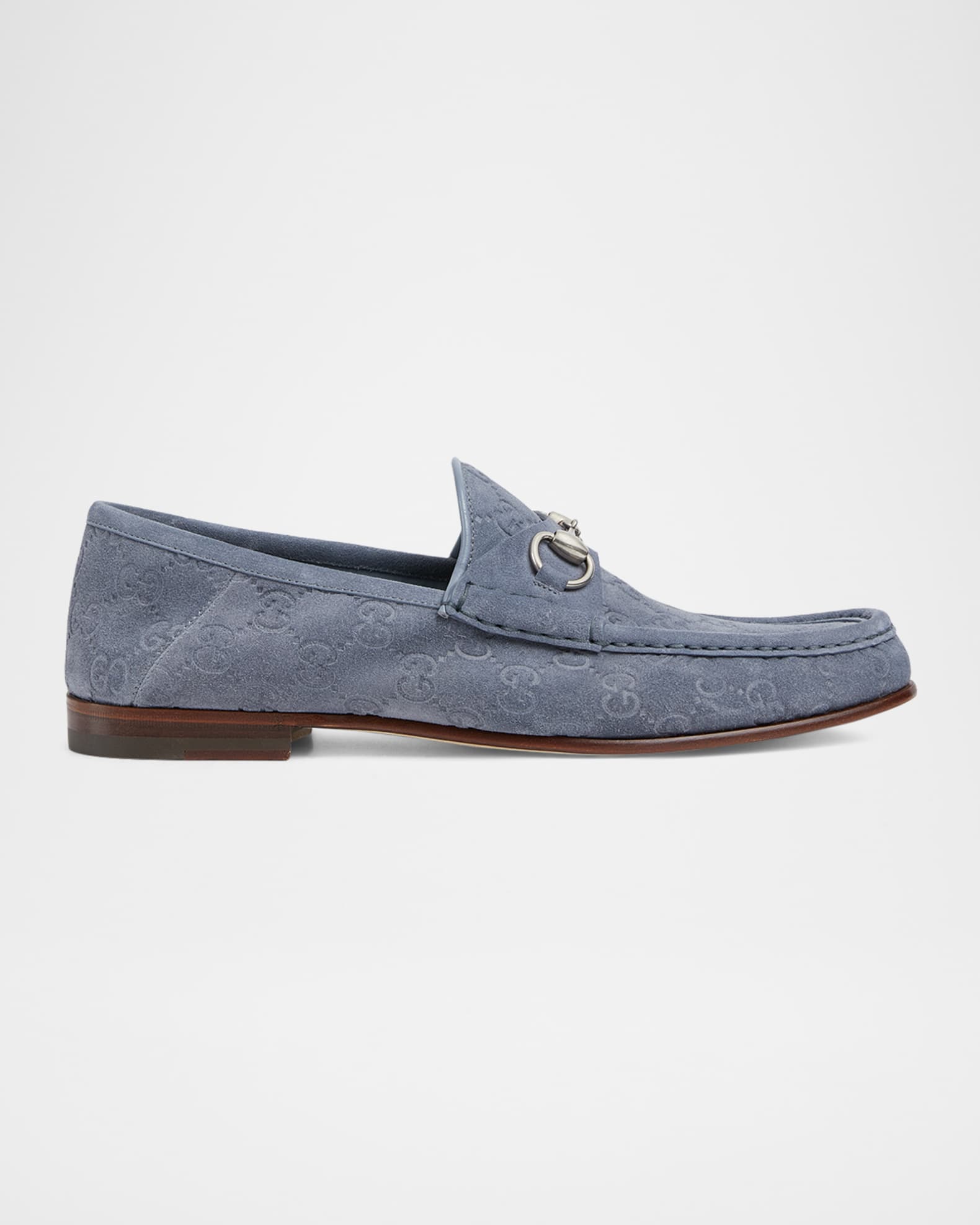 Men's Horsebit 1953 Embossed Suede Bit Loafers 0