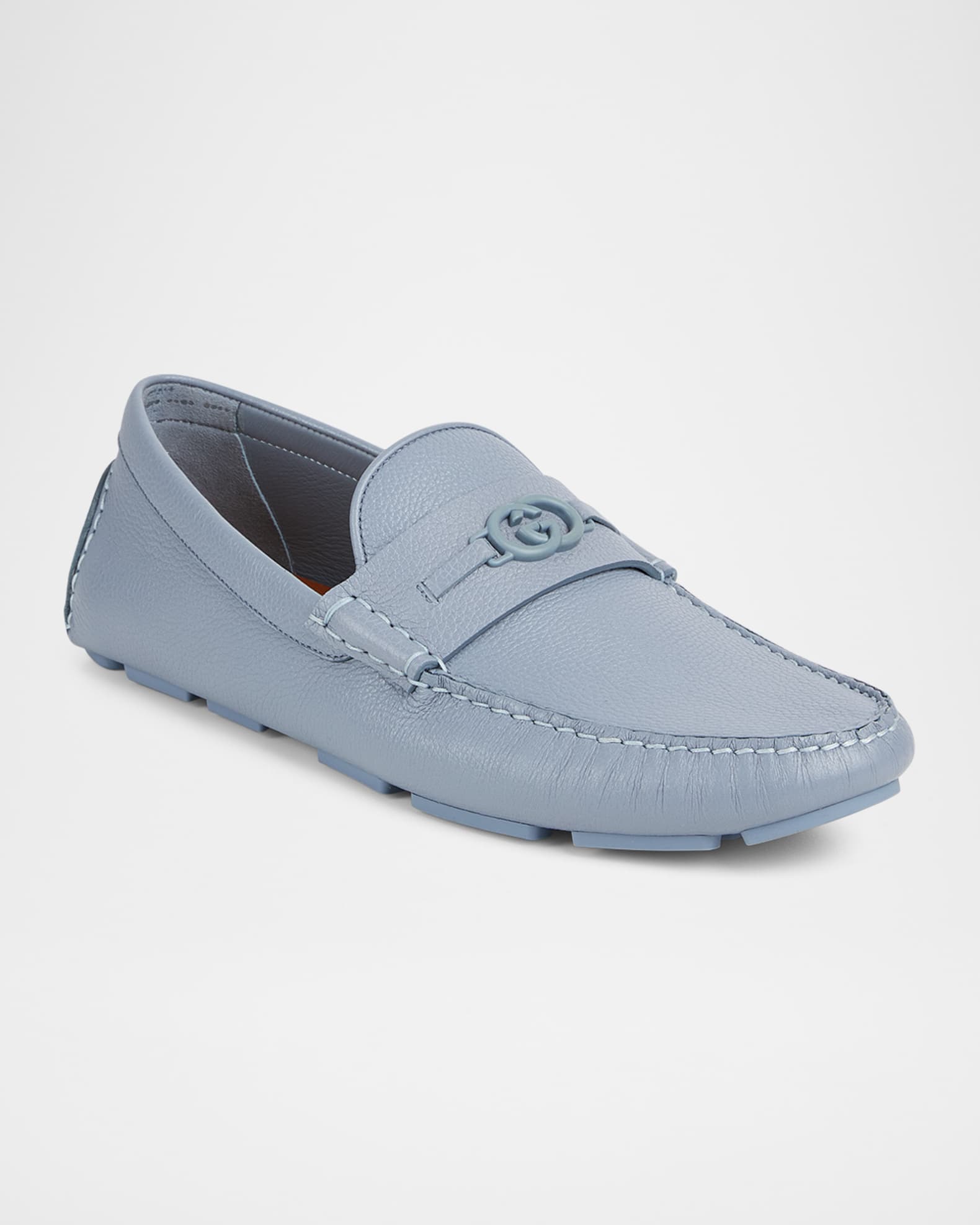 Men's Havel Interlocking G Leather Drivers 1