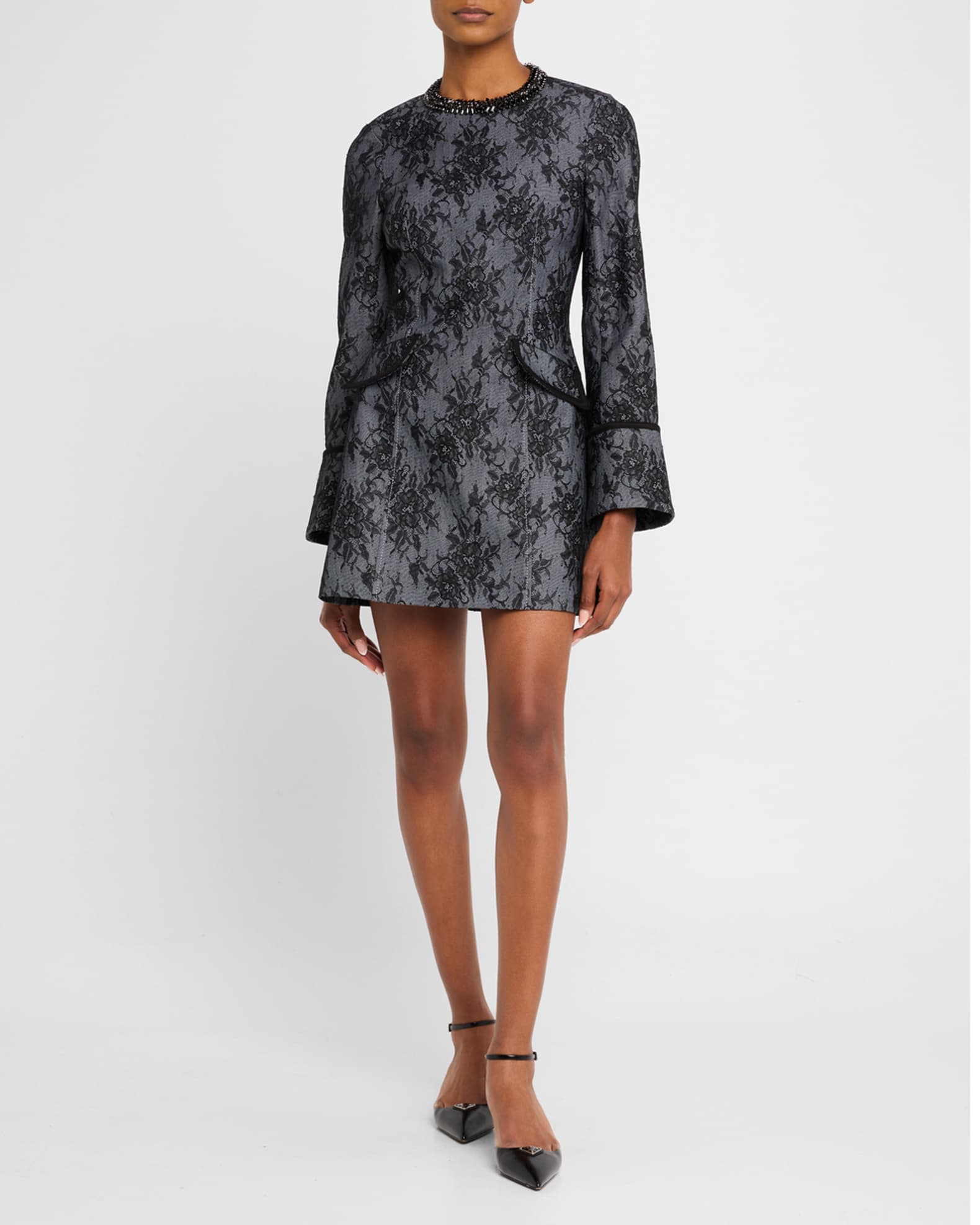 Reina Bonded Lace Mini Dress 1