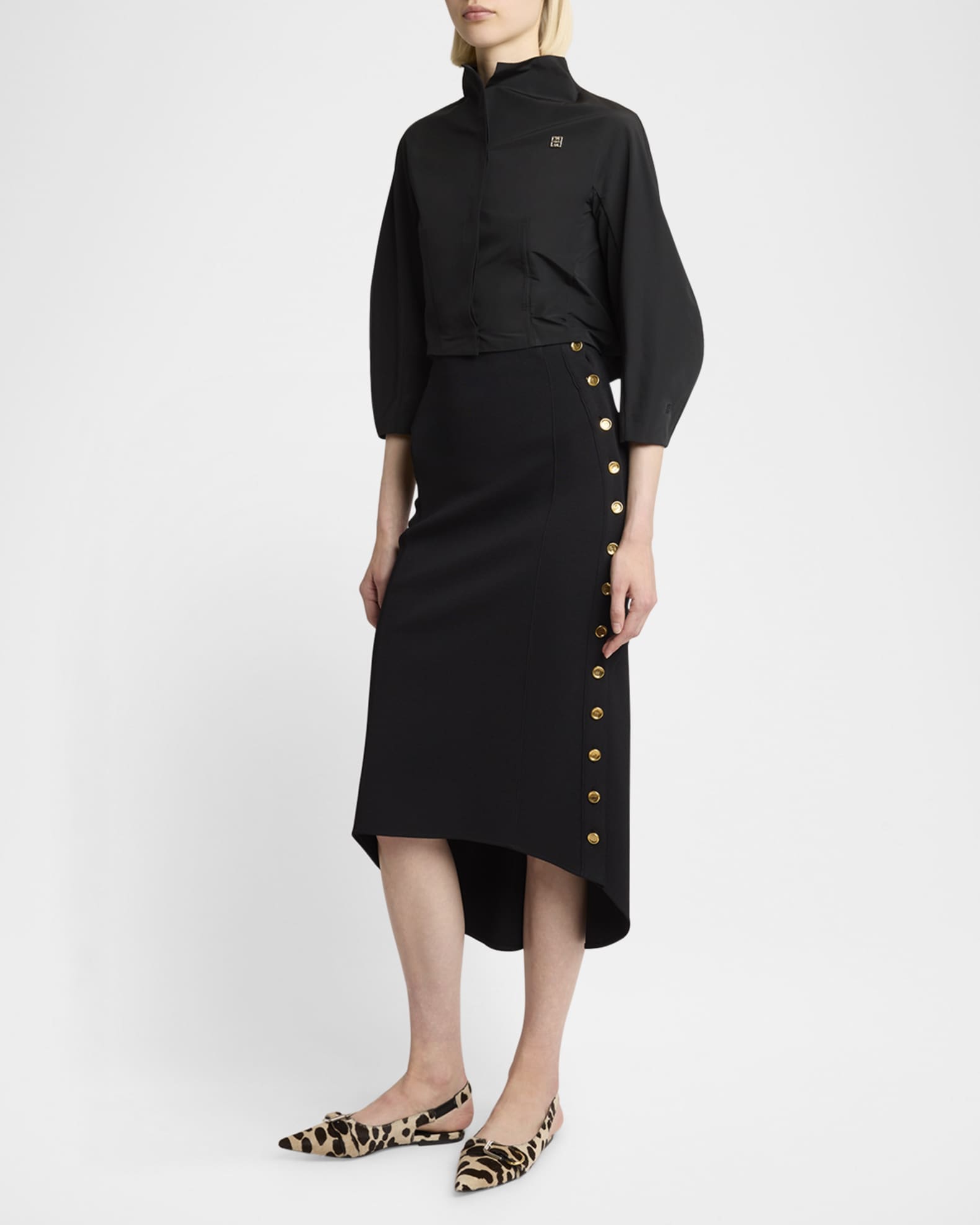 Pencil skirt high low dress 2025
