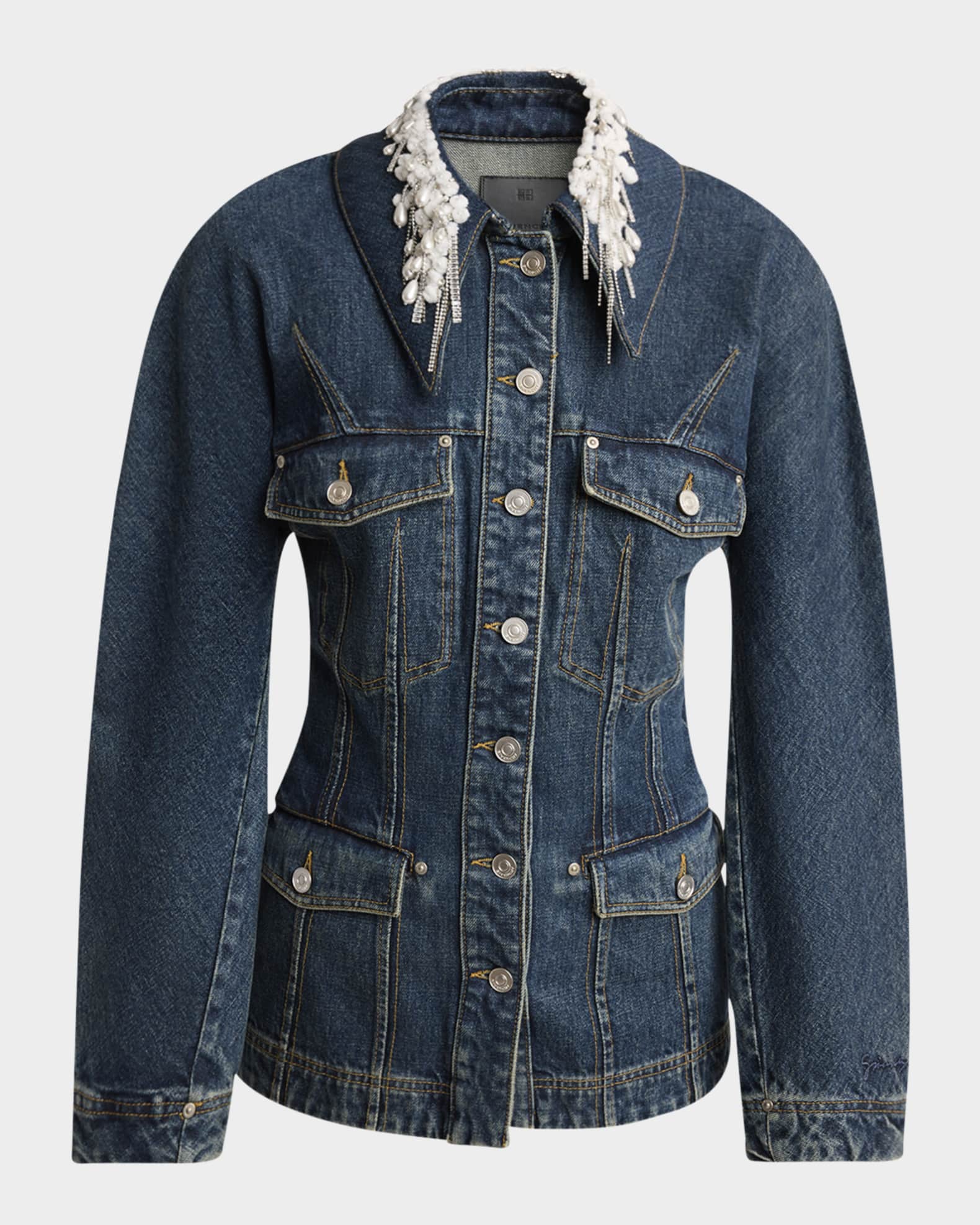 ジャケット Givenchy Dark blue denim jacket s-l400.jpg