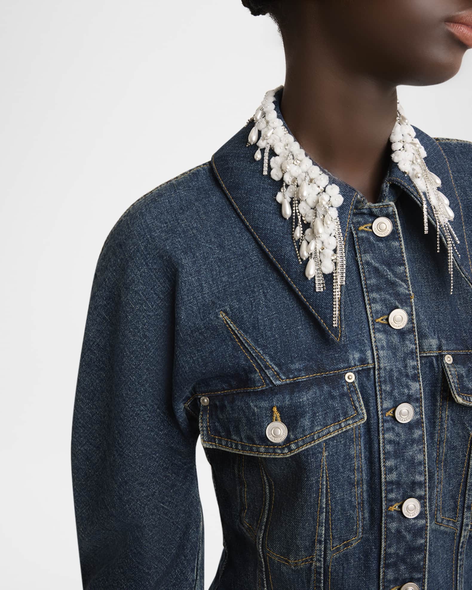 ジャケット Givenchy Dark blue denim jacket s-l400.jpg