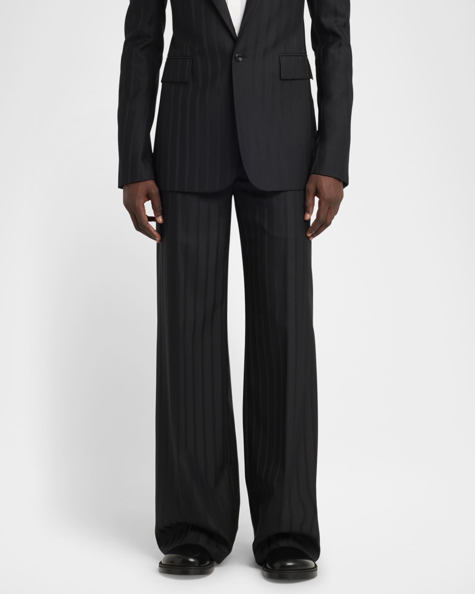 Pinstripe Trouser | ALEXANDER MCQUEEN | elysewalker