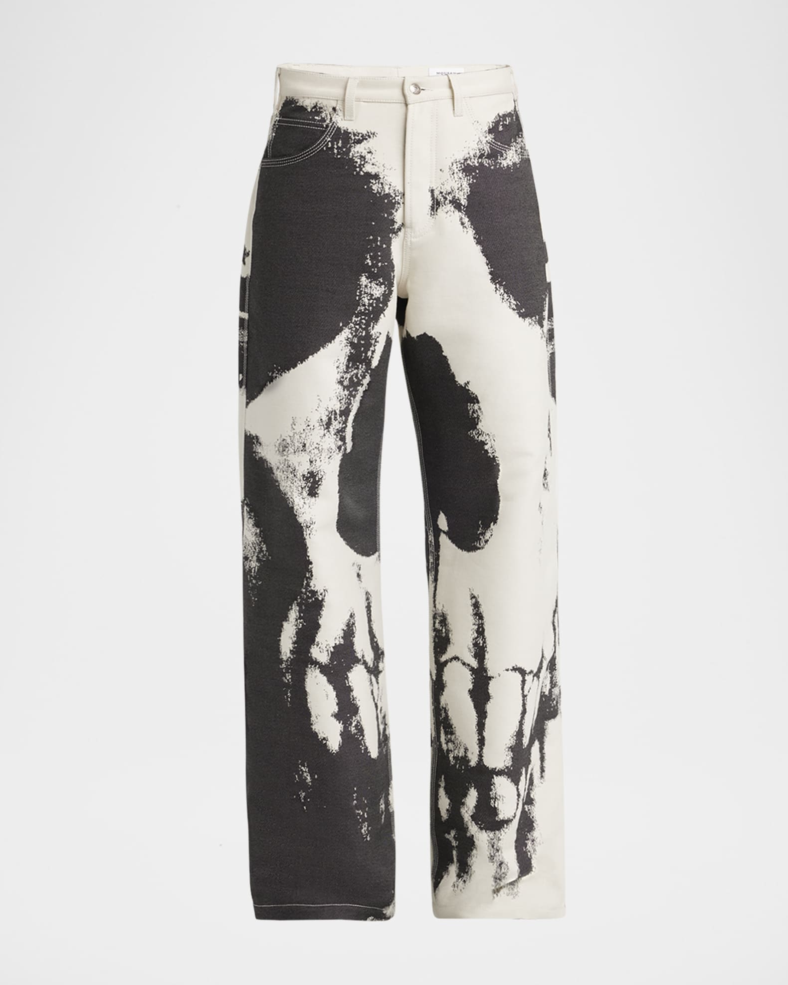 Men's Skull-Print Carpenter Jeans 0