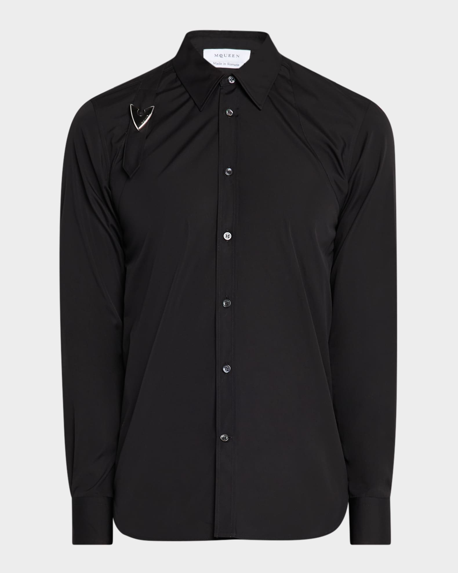 McQueen Men's Buckle Harness Sport Shirt | Neiman Marcus