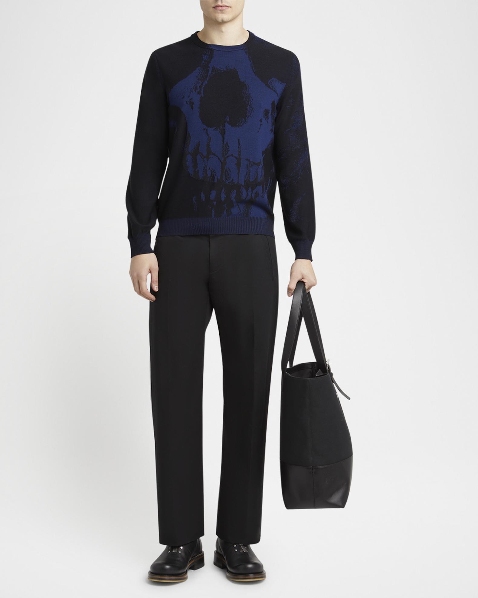 McQueen Men's Exploded Skull Sweater | Neiman Marcus