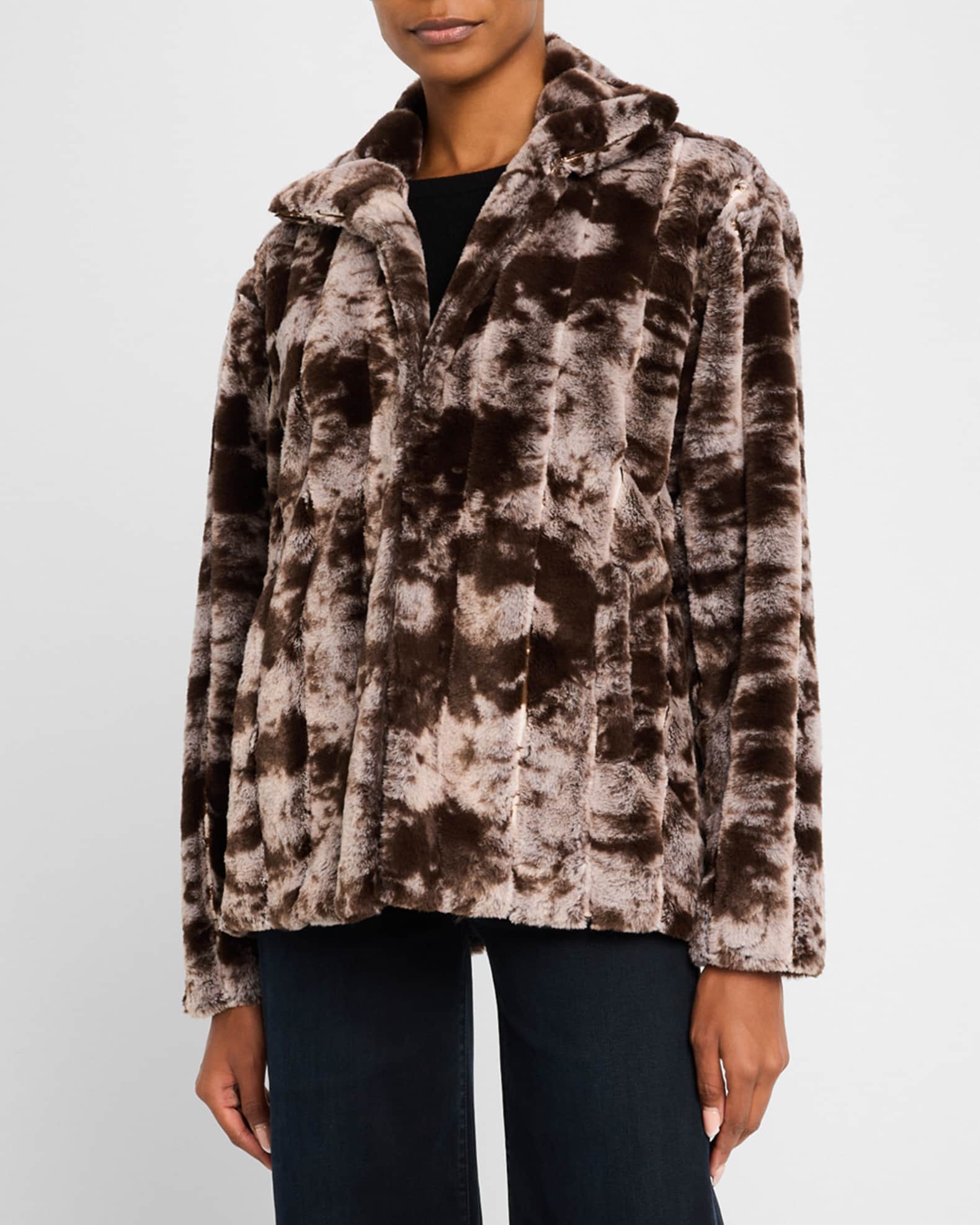 Faux Fur Pullover Jacket