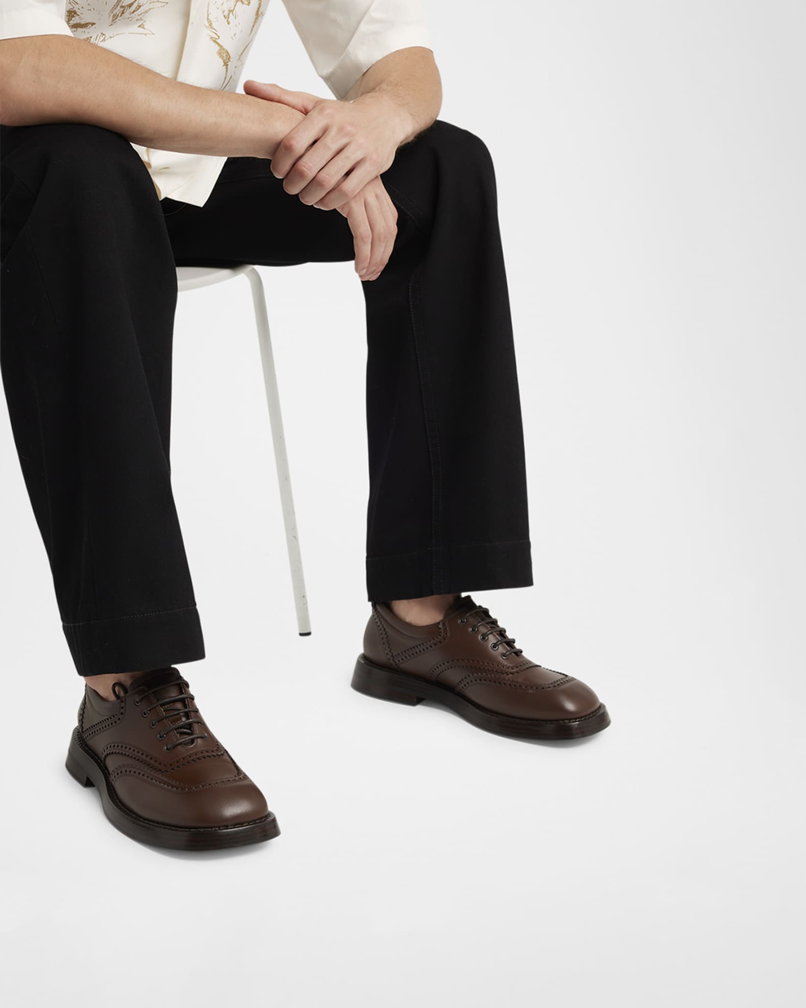 Men's Brogue Leather Oxfords 1