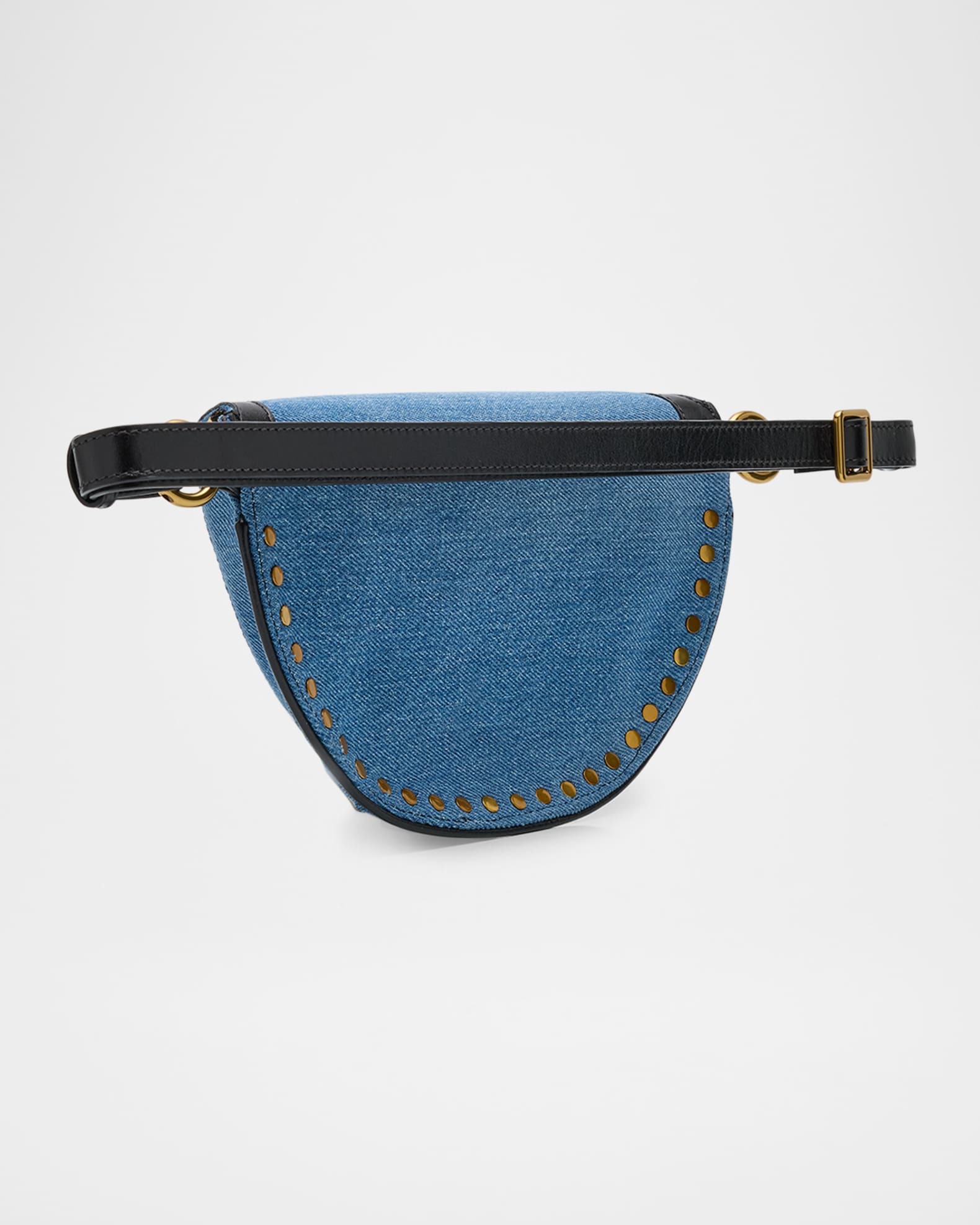 Isabel Marant Skano Oskan Studded Denim Belt Bag Neiman Marcus