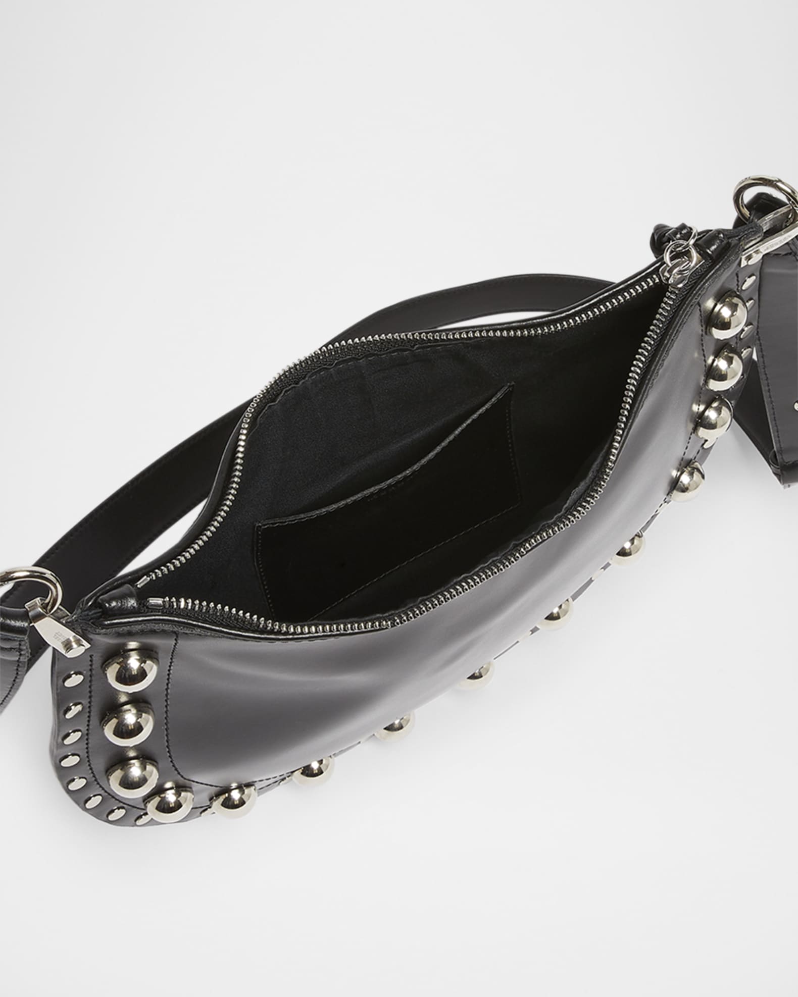 Isabel Marant Oskan Soft Zipped Shoulder Bag | Neiman Marcus