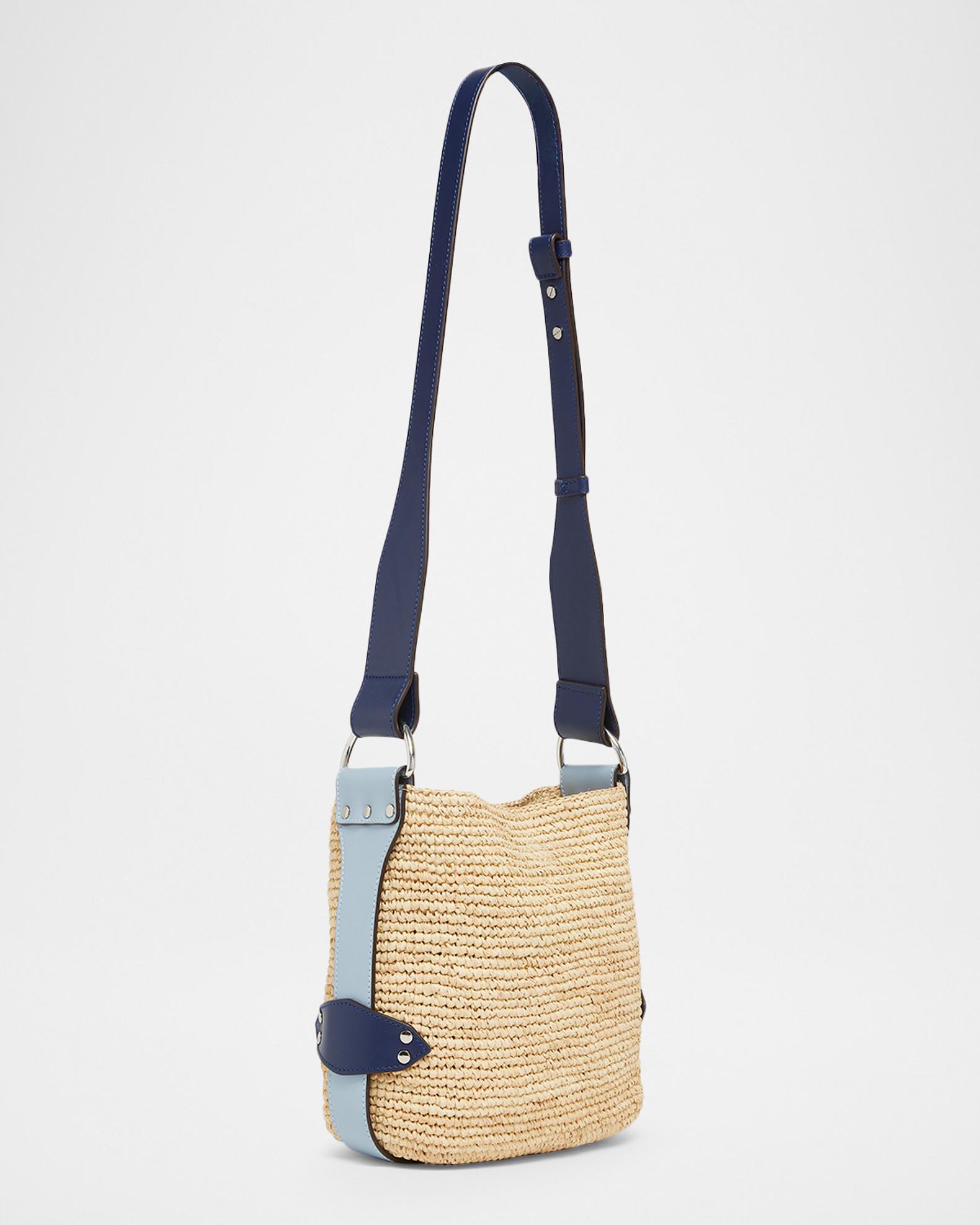 Isabel Marant Bayia Mini Raffia Crossbody Bag | Neiman Marcus