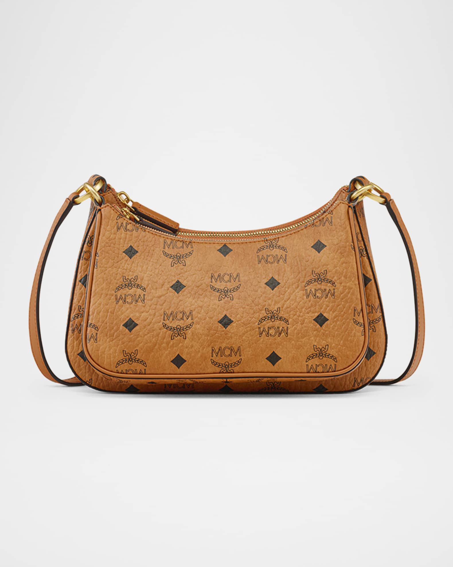 Aren Small Visetos Zip Shoulder Bag 0