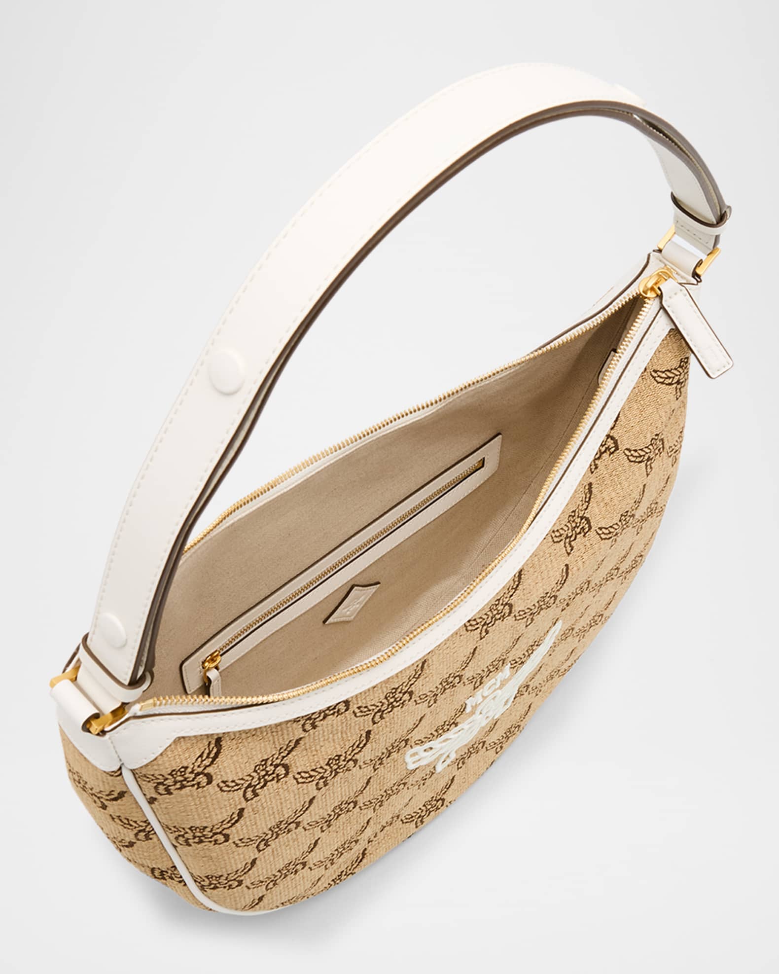 MCM Himmel Medium Lauretos Hobo Bag | Neiman Marcus