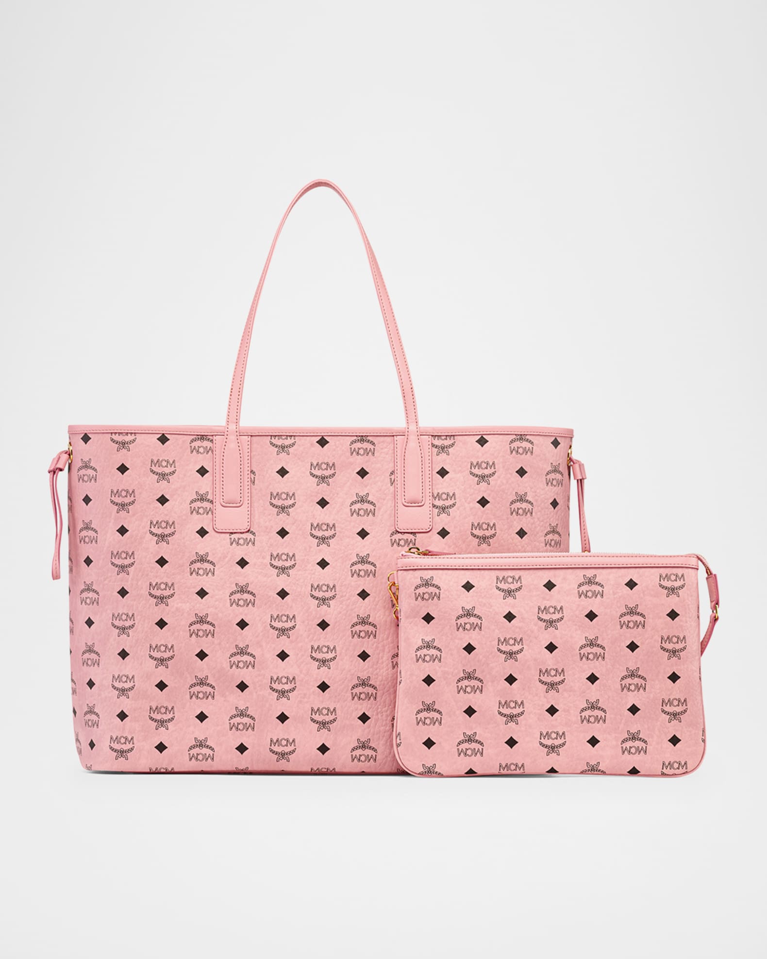 MCM Liz Large Visetos Shopper Tote Bag Neiman Marcus