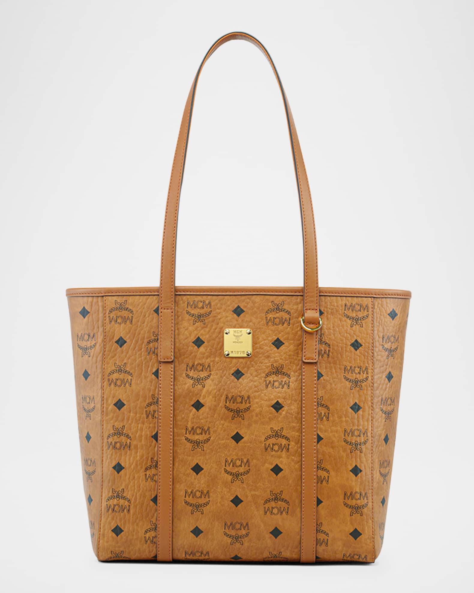 Himmel Medium Visetos Leather Tote Bag 0
