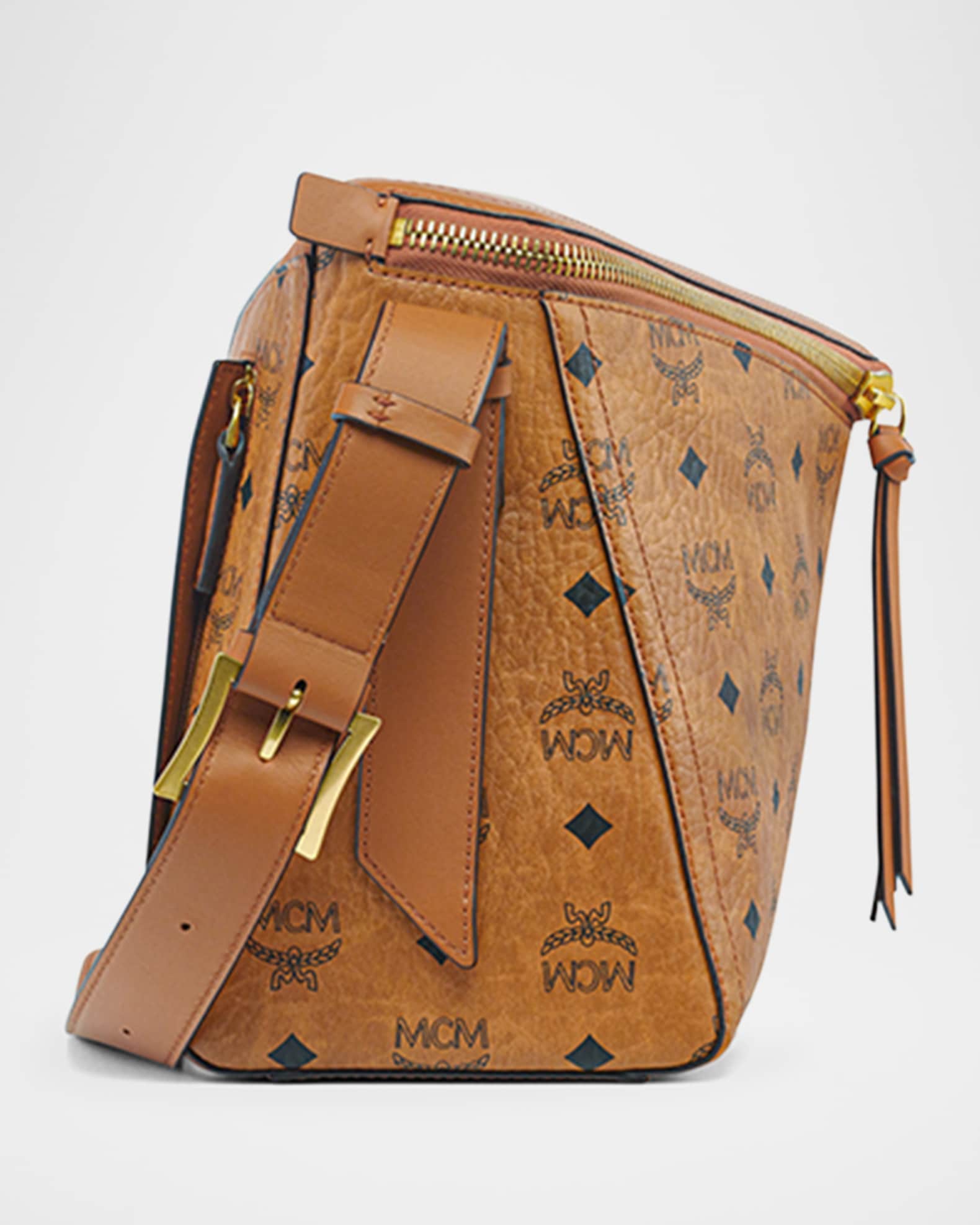 MCM 3D Diamond Medium Visetos Shoulder Bag | Neiman Marcus