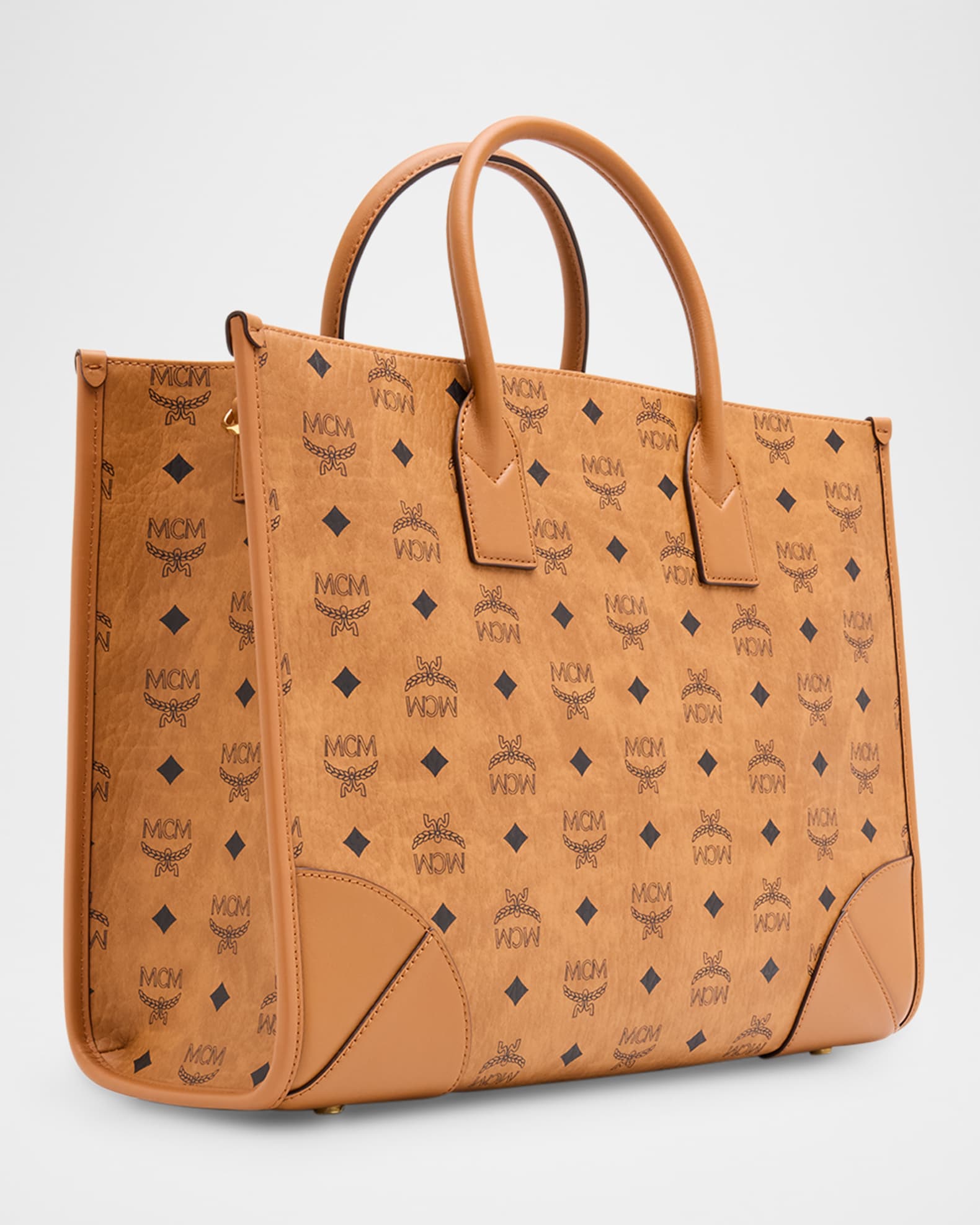 [MCM]★韓国人気★Munich Visetos Tote MCM Munchen Large Visetos Tote Bag | Neiman Marcus