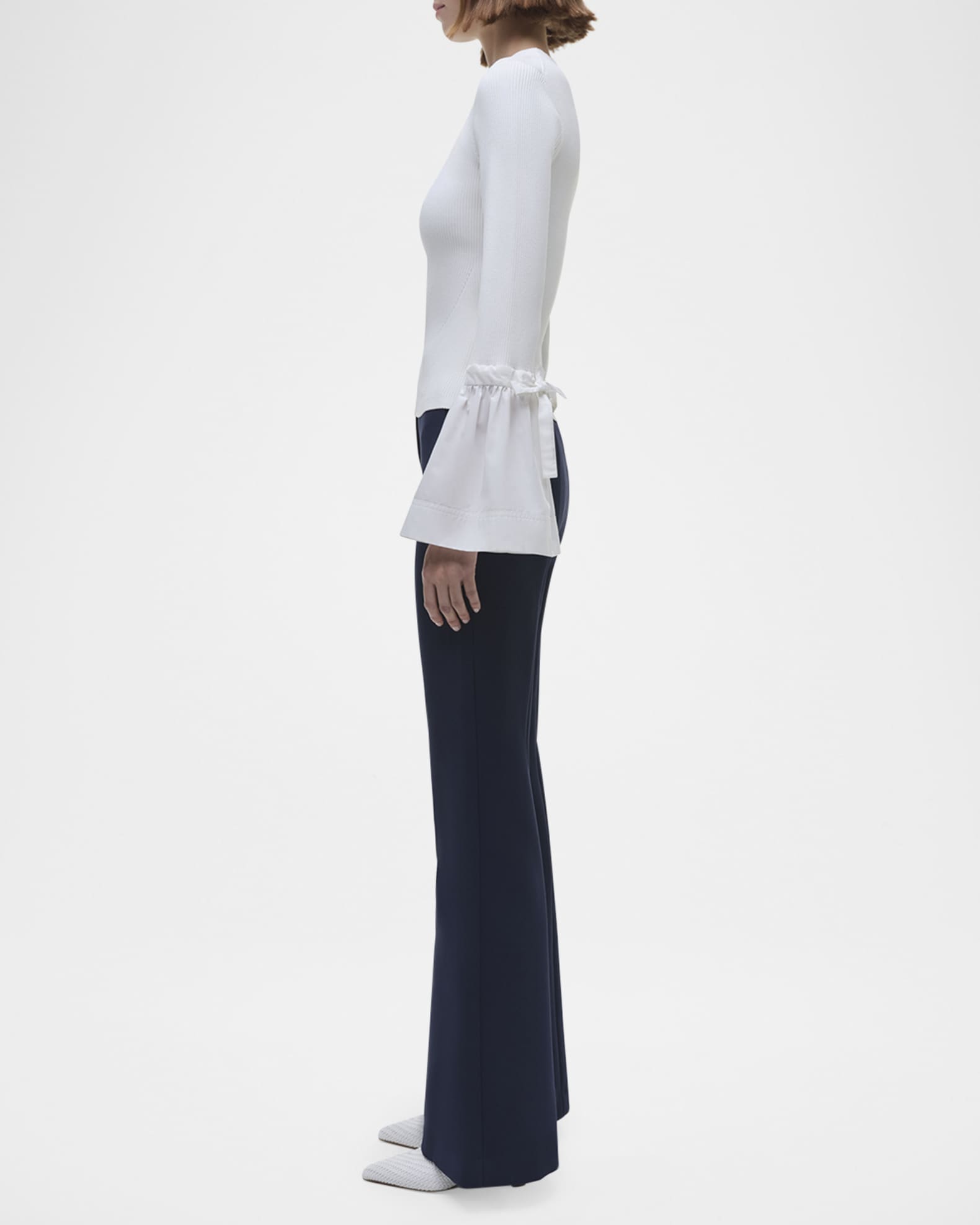 SIMKHAI Agata Long-Sleeve Top | Neiman Marcus