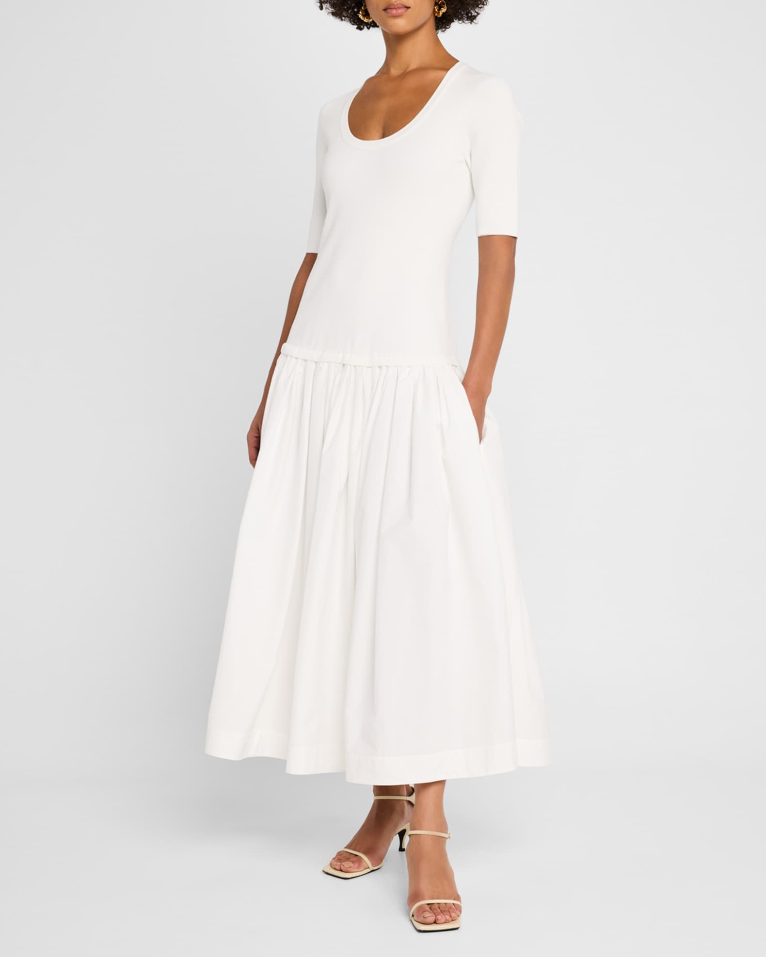 Patton Drop-Waist Midi Dress 1