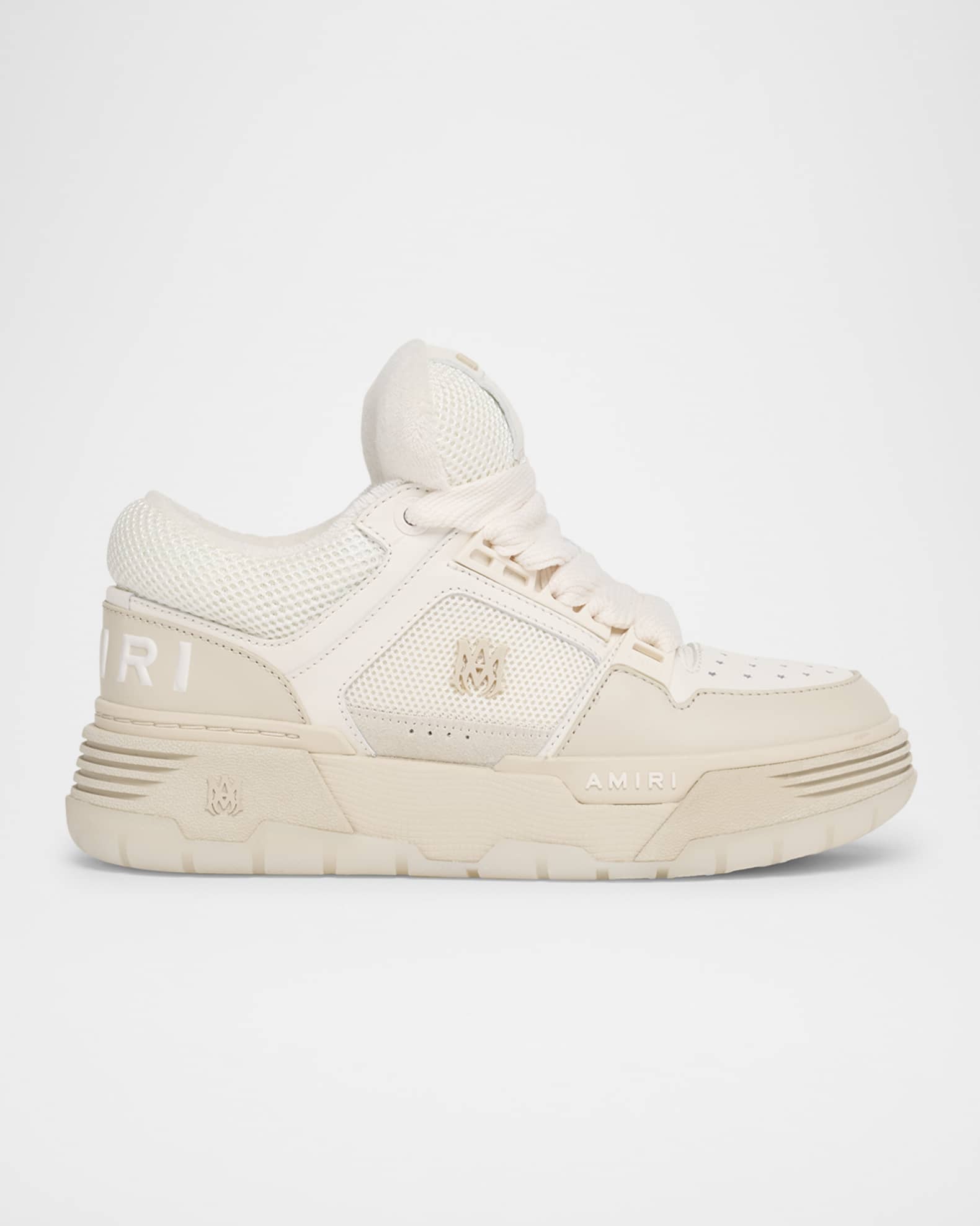 スニーカー AMIRI Ma-1 Sneakers - Amiri - Leather - Beige Amiri MA-1 Mesh & Leather Chunky Sneakers | Neiman Marcus