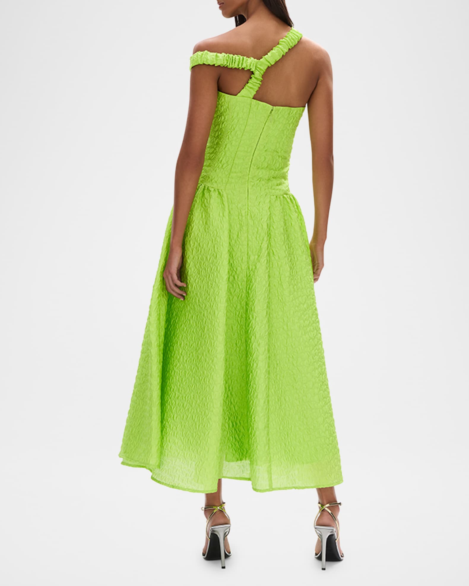 Mona Textured Drop Waist Midi Dress main image 0
