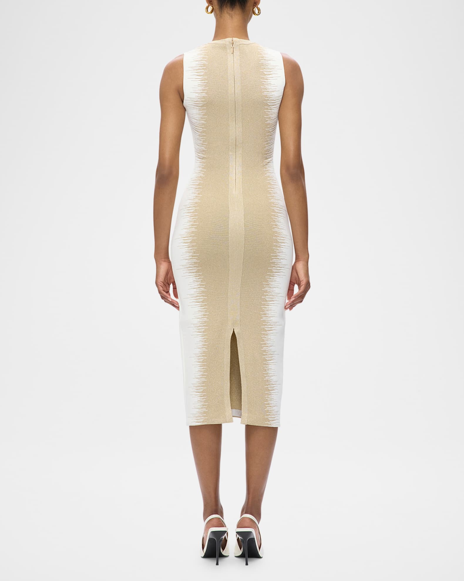 ruby draped bodycon dress in white Draped Bodycon Dress in White