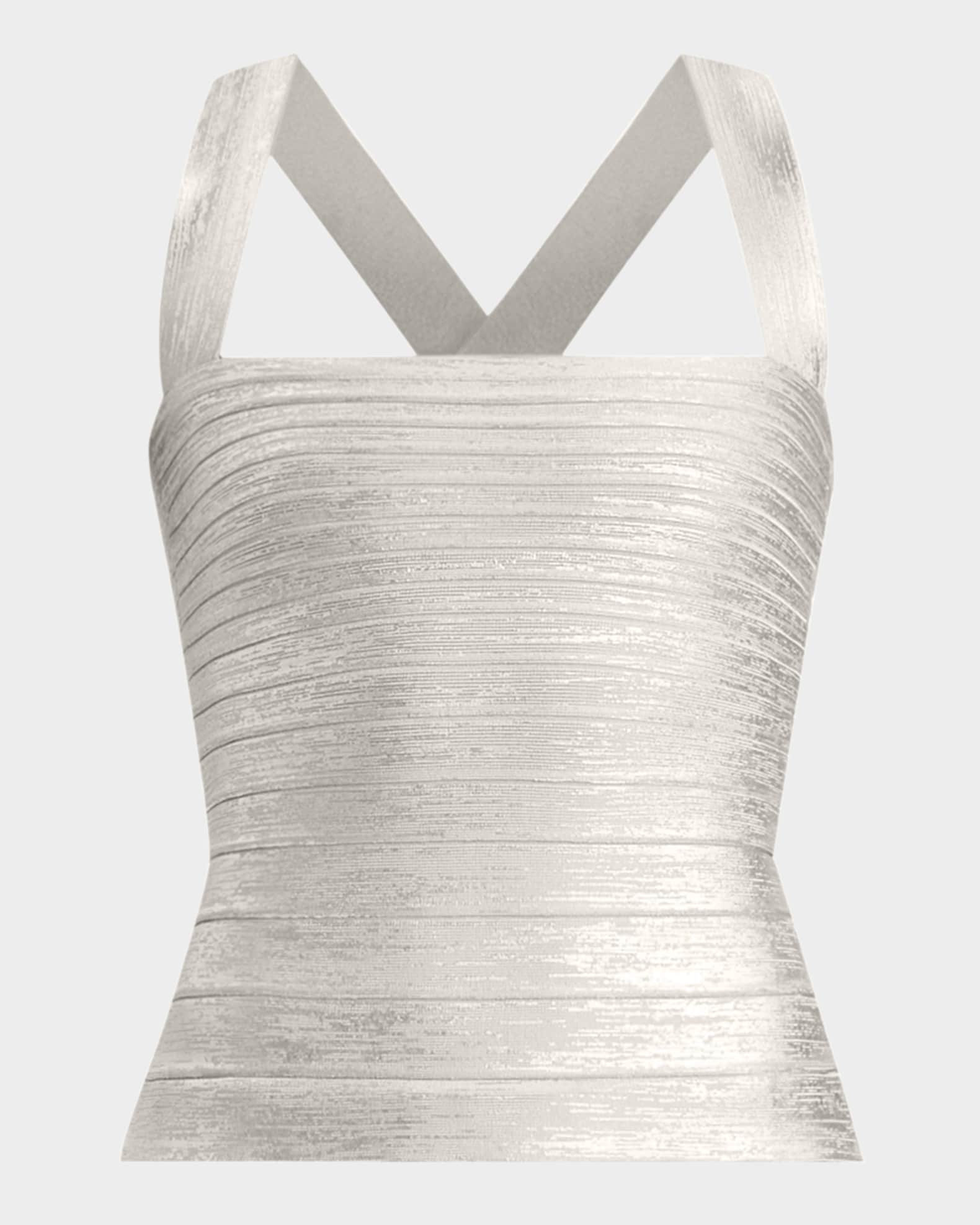 Serena Metallic Bandage Sleeveless Top 0