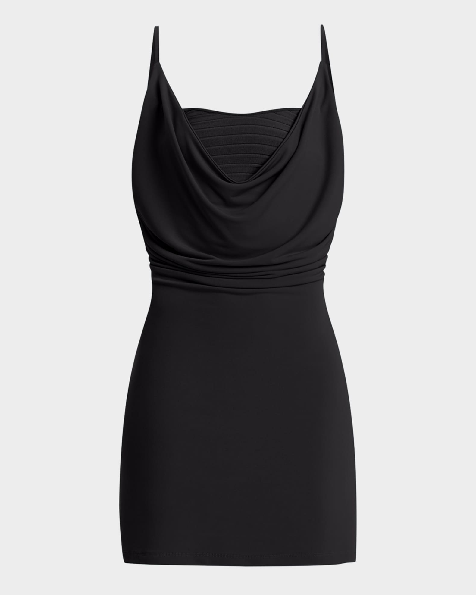 Elizabeth Cowl-Neck Sleeveless Mini Dress 0