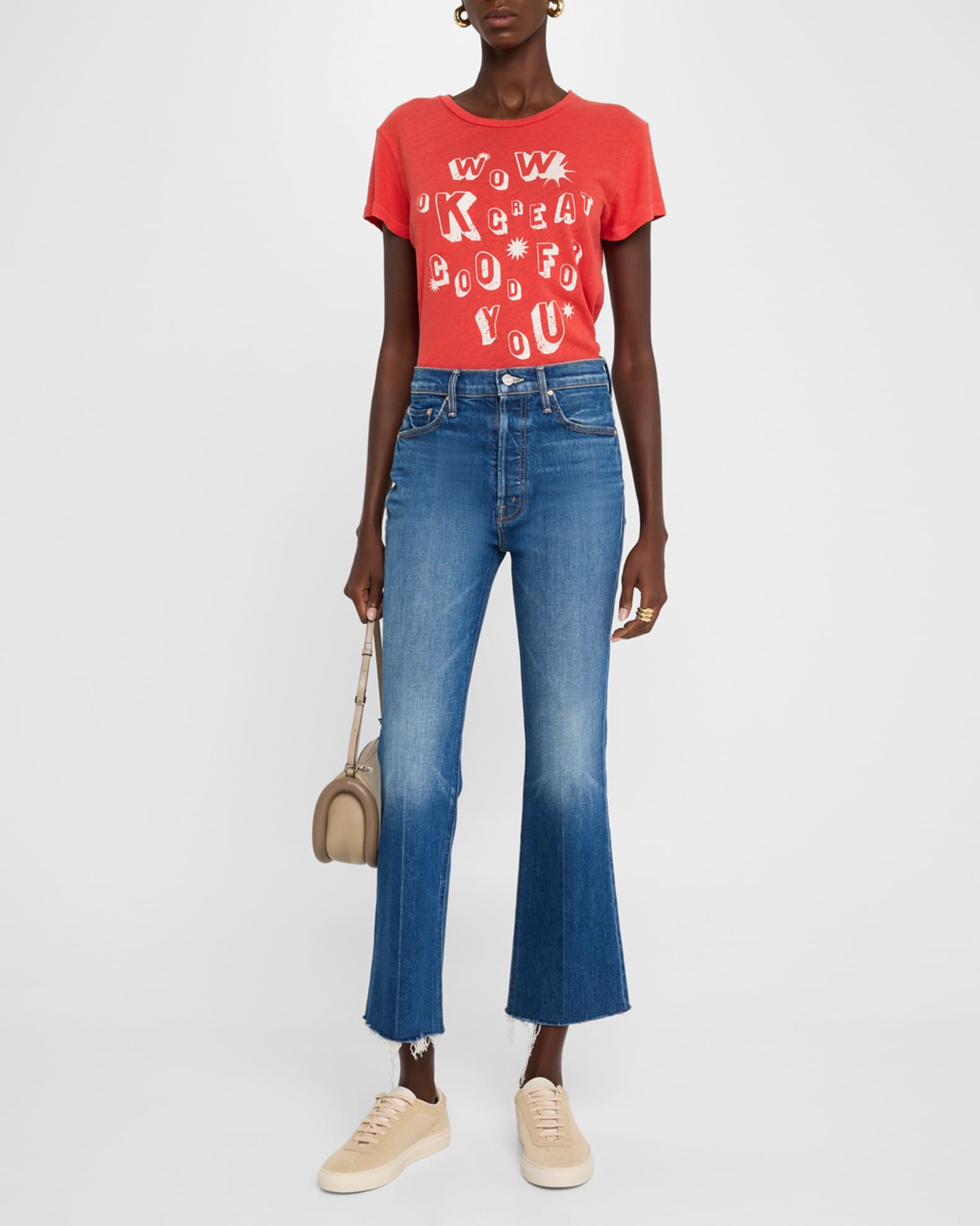 MOTHER The Tripper Ankle Fray Jeans | Neiman Marcus