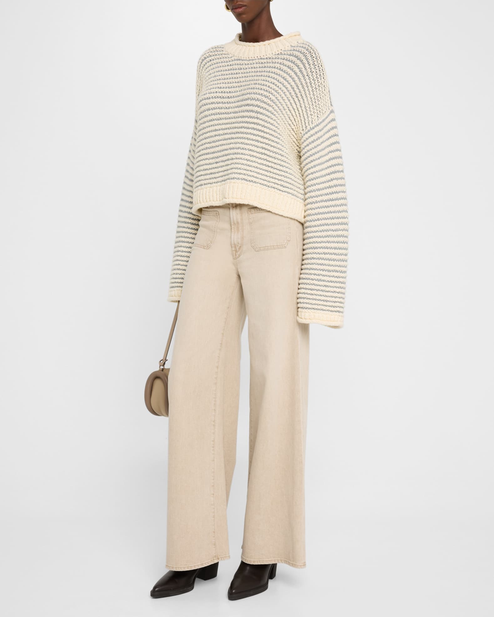 The Bell-Sleeve Jumper Roll Sweater 1
