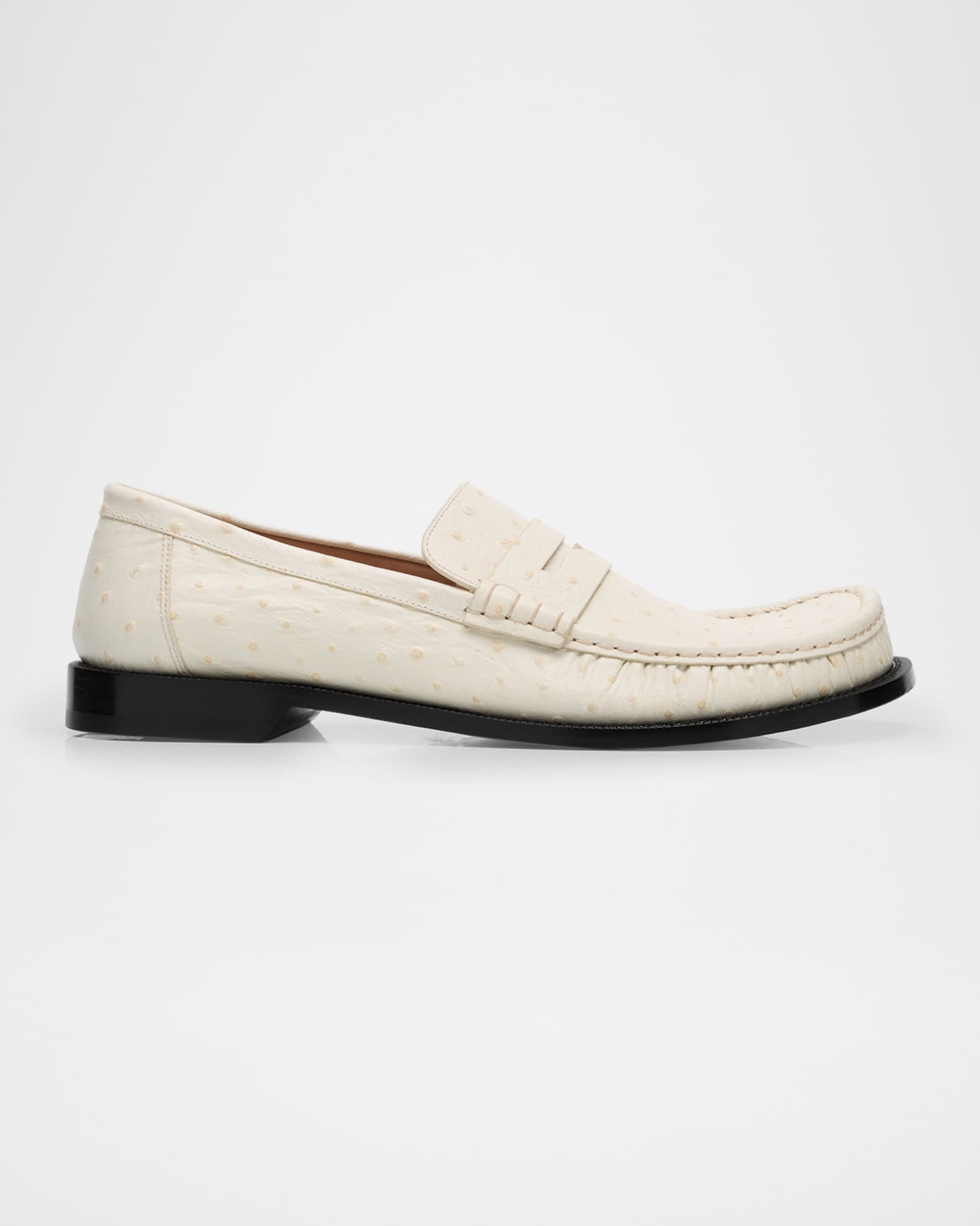 Men's Campo Ostrich-Print Penny Loafers 0