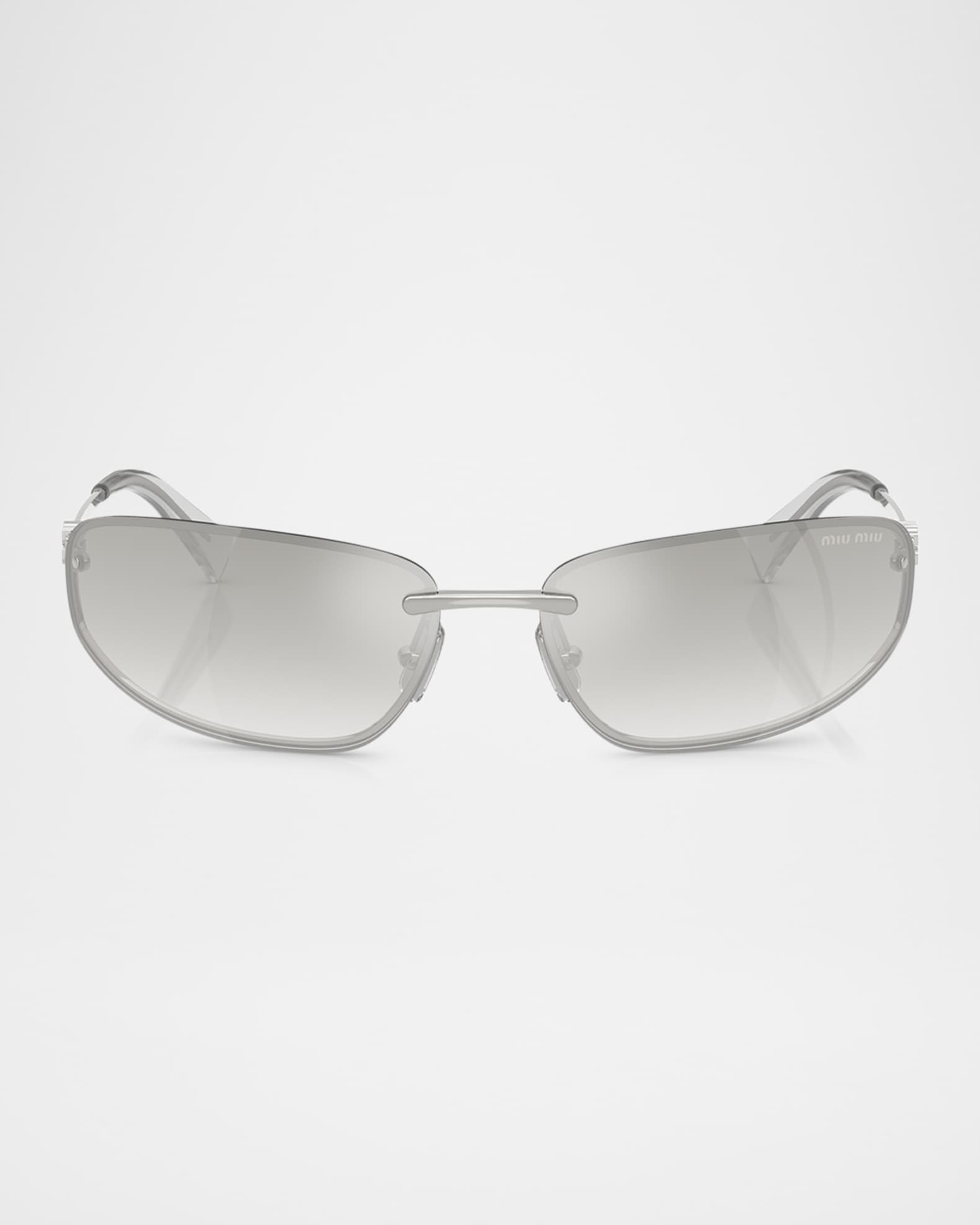 A50S Rimless Oval Metal Sunglasses 0