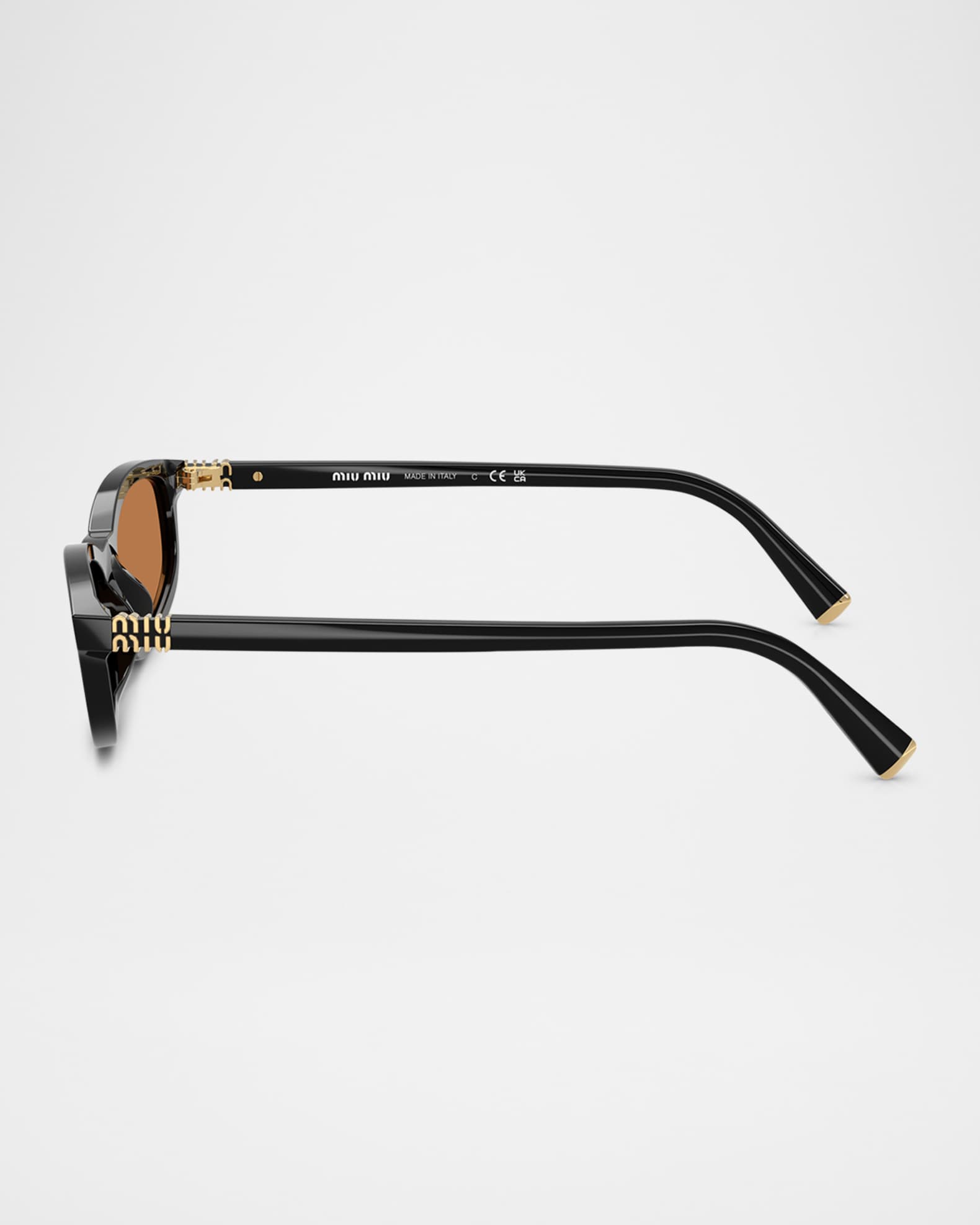 MIU MIU スクエアフレムサンクラス MU07YS VAU6S1 MU07ZS sunglasses Black | SmartBuyGlasses US