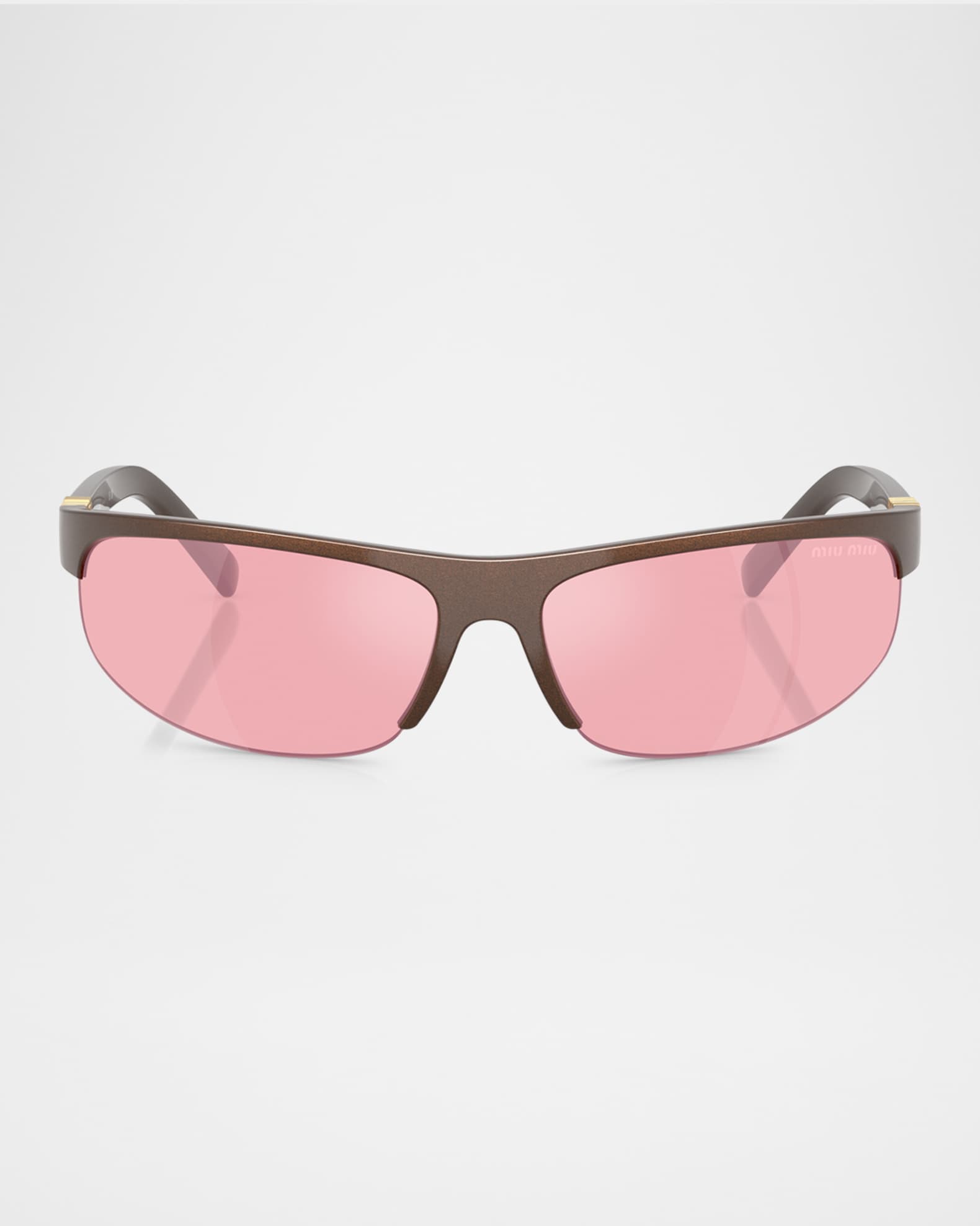 Miu miu semi rimless sunglasses store