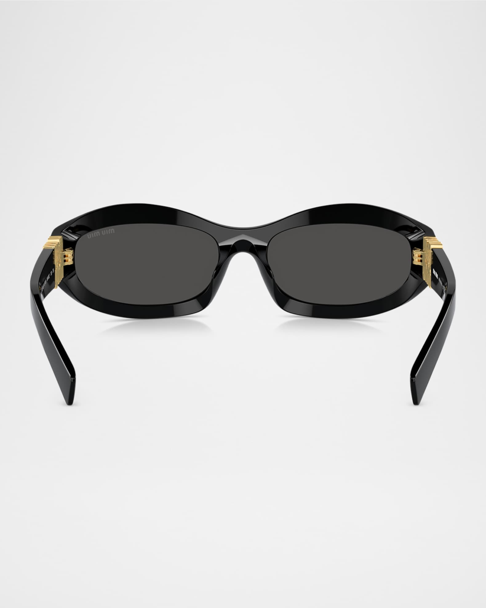 MIU MIU オハルフレムサンクラス 0MU14ZSF 16K08Z61 Miu Miu Glimpse MU 14ZSF Irregular Sunglasses | EyeOns.com