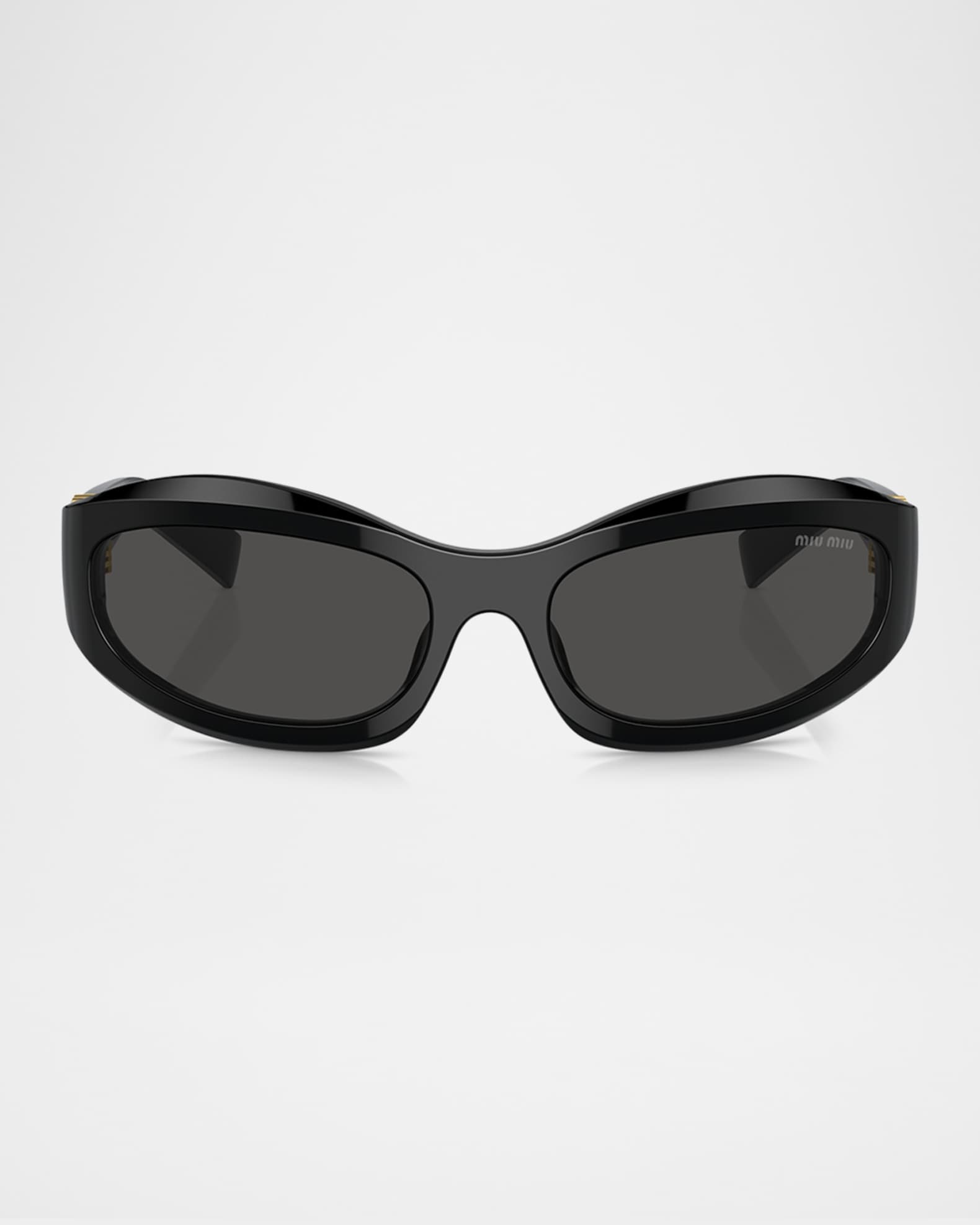 14ZSF Logo Oval Acetate Sunglasses 0