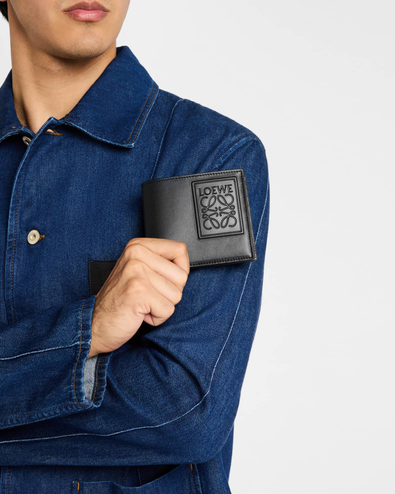 Men's Satin Calfskin Bifold Wallet 1