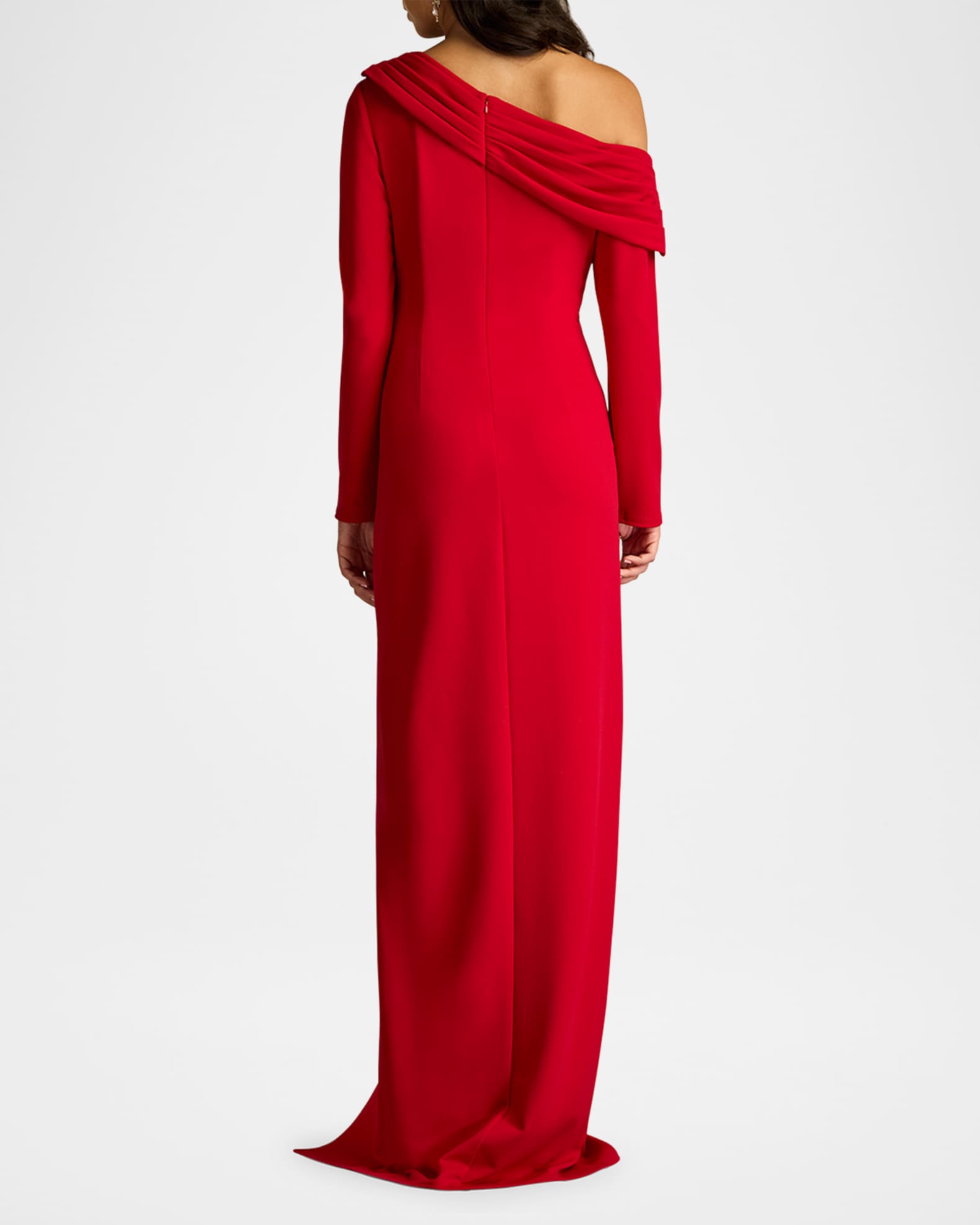 TADASHI SHOJI ワンピース Tadashi Shoji Draped One-Shoulder Crepe Column Gown | Neiman